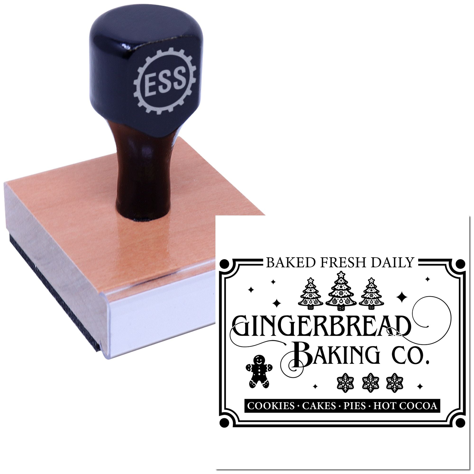 Festive Cookie Haven Papercraft Rubber Stamp