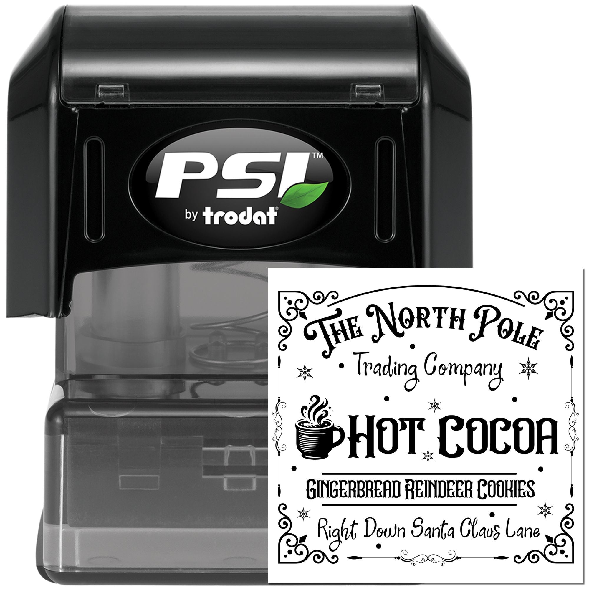 Pre-Inked North Pole Sign Greeting Card Stamp