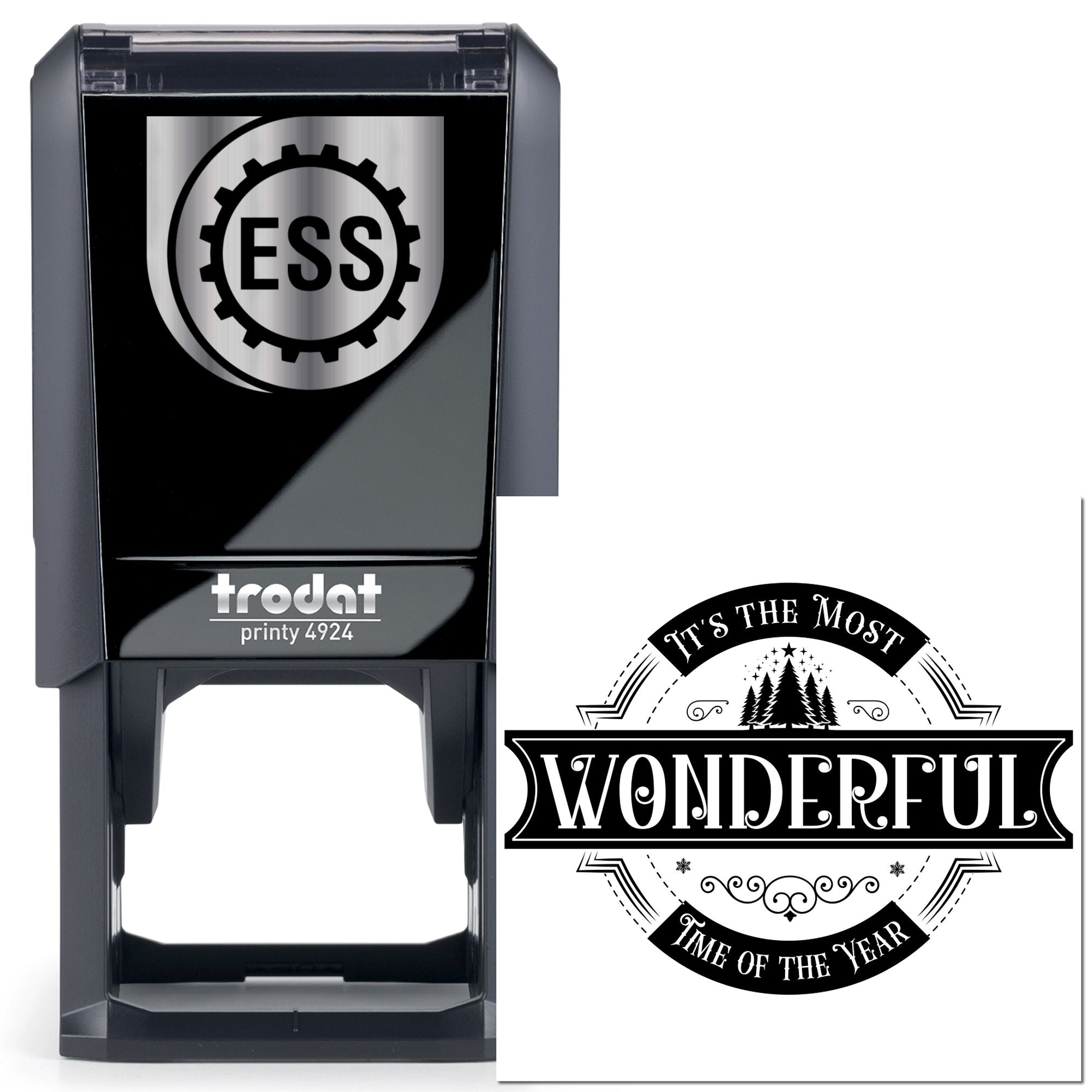 Self-Inking Winter Wonderland Favor Tag Stamp