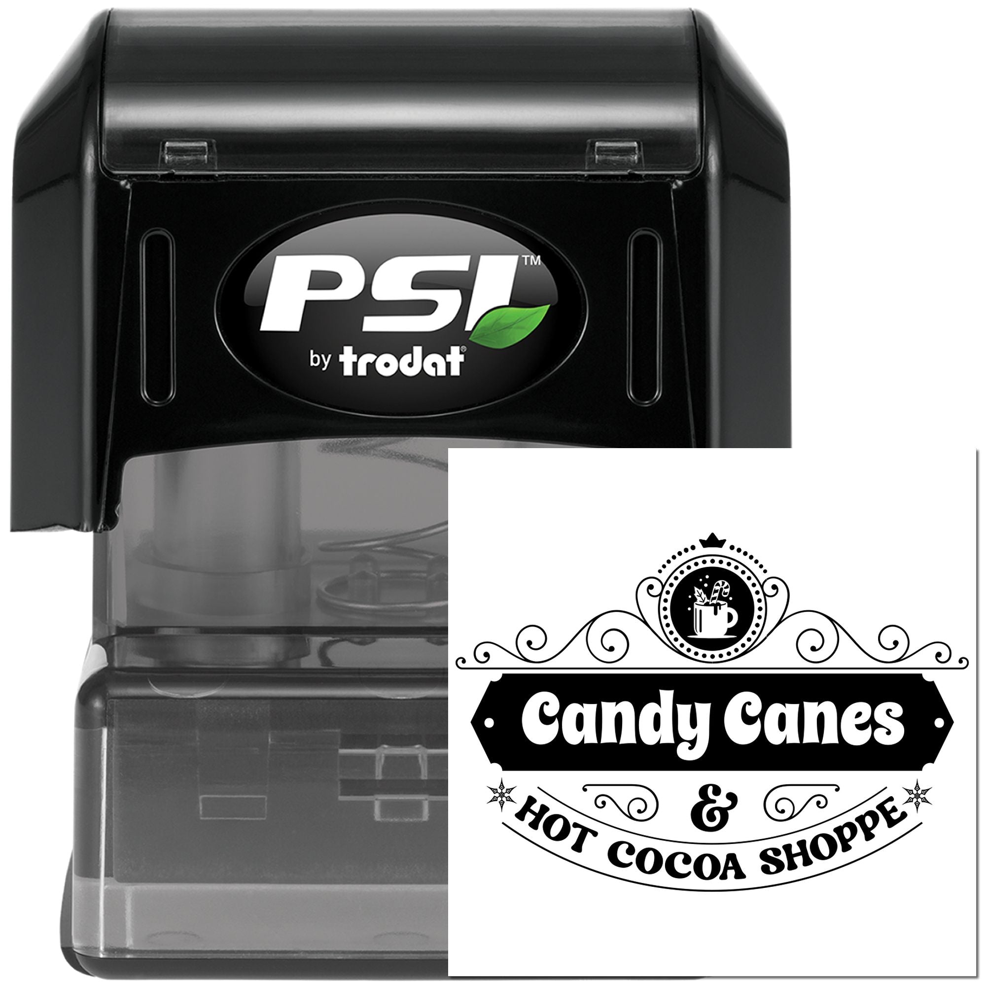 Pre-Inked Candy Canes Shoppe Tag Stamp