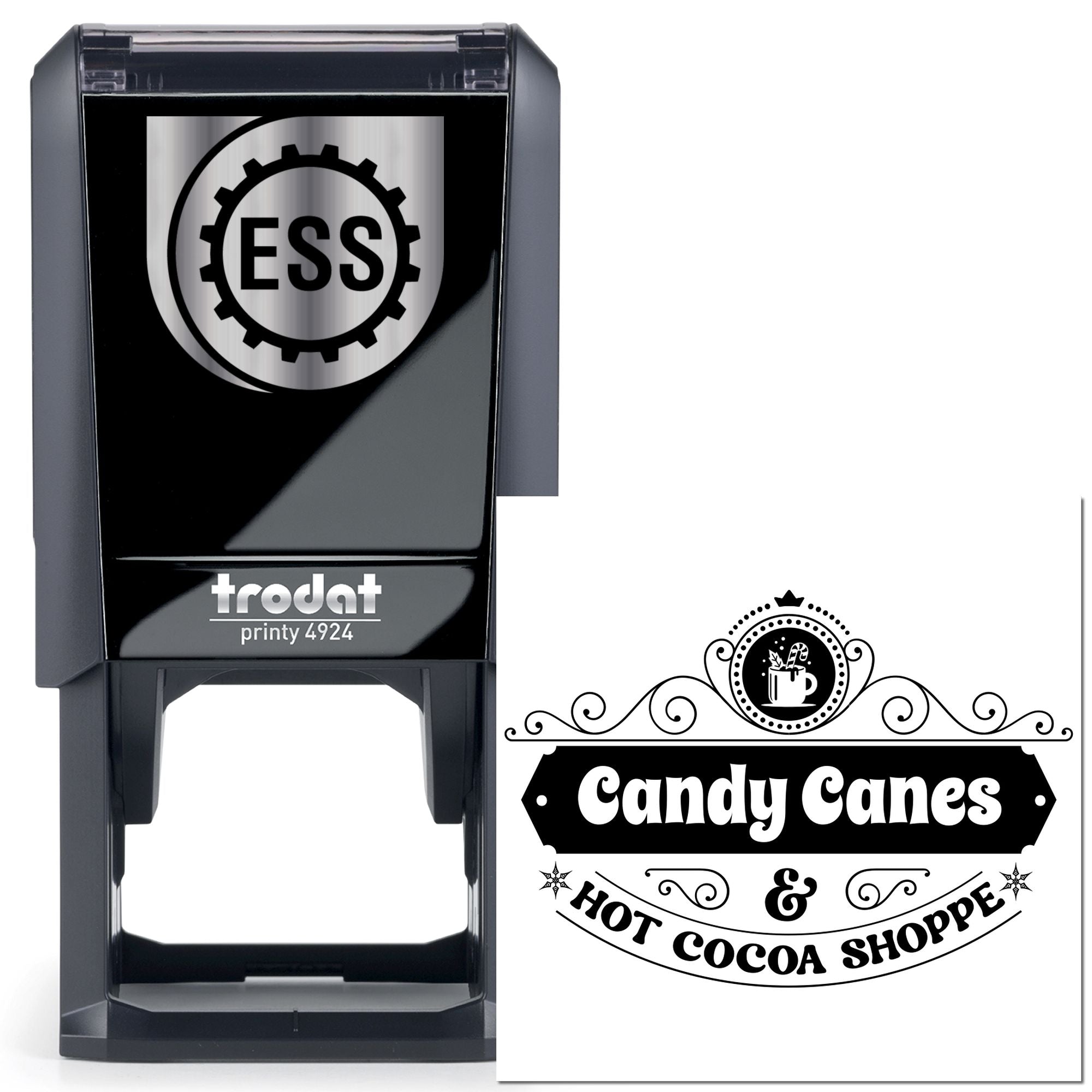 Self-Inking Hot Cocoa Place Card Stamp