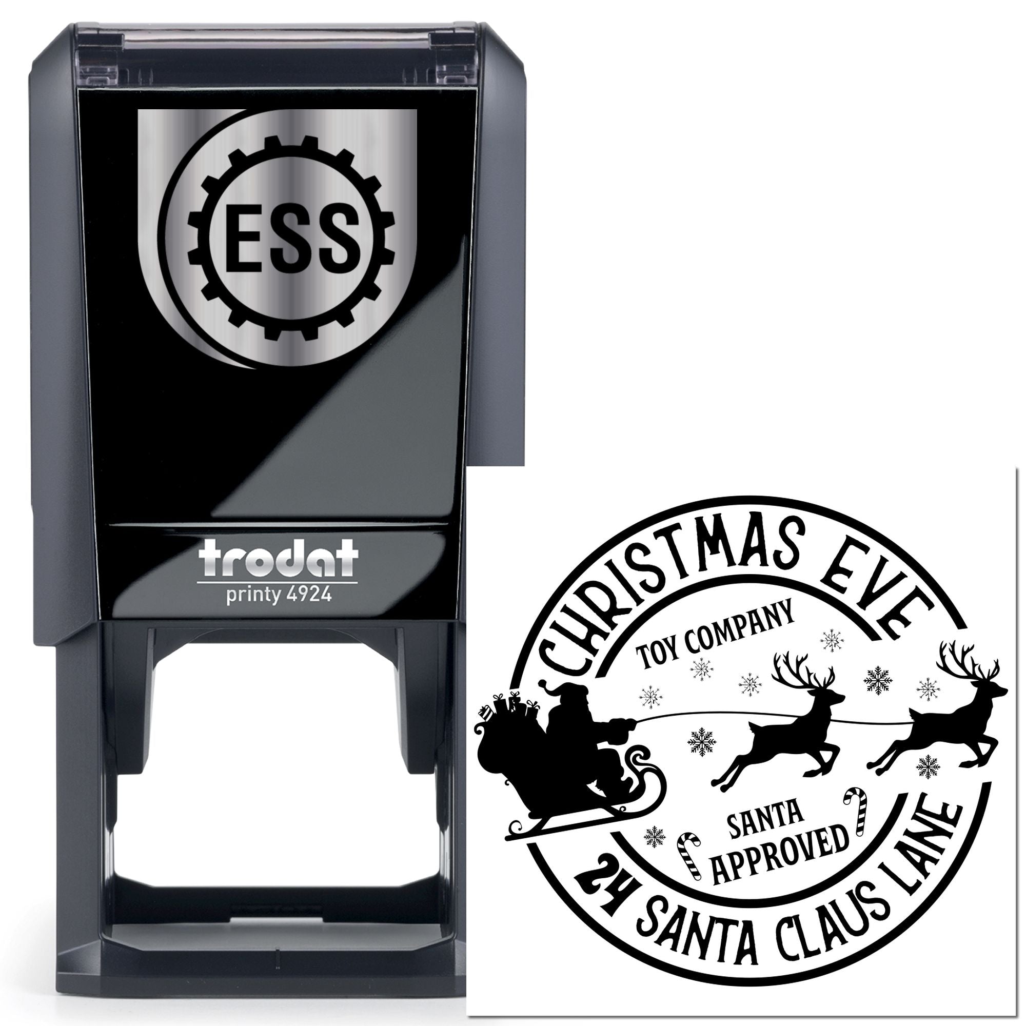 Self-Inking Santa Seal Scrapbooking Stamp