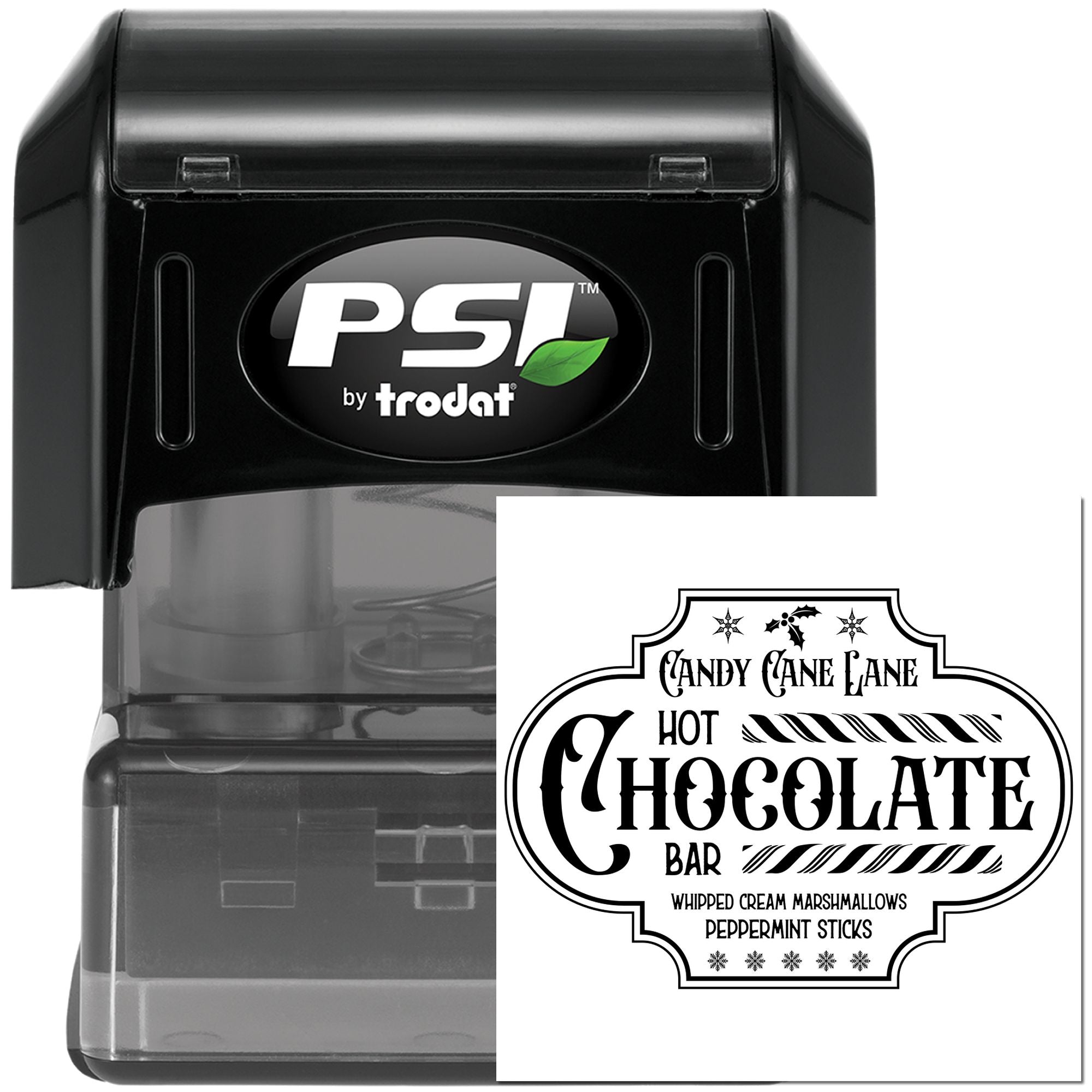 Pre-Inked Hot Chocolate Bar Scrapbook Stamp