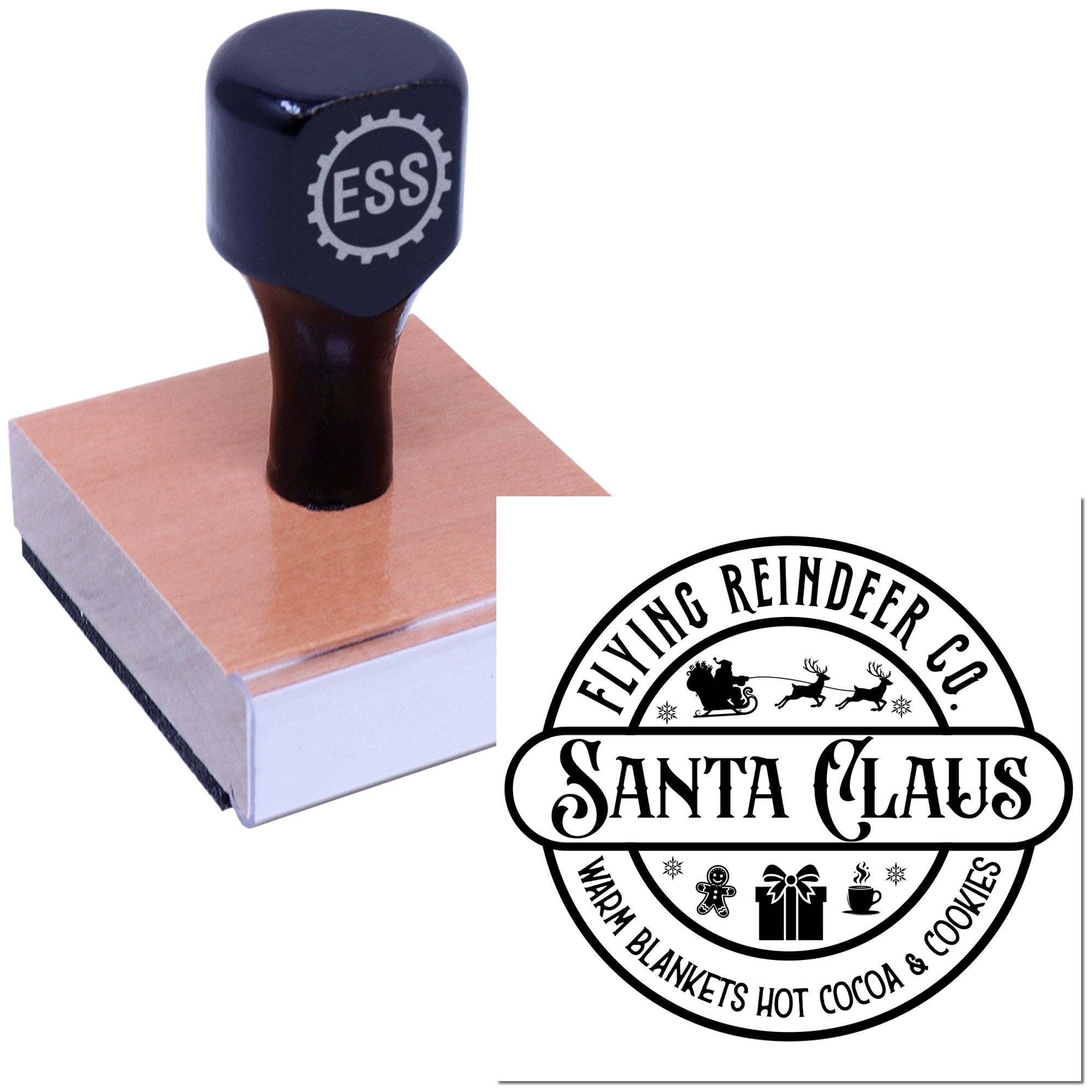 Cozy Christmas Delivery Card Making Rubber Stamp