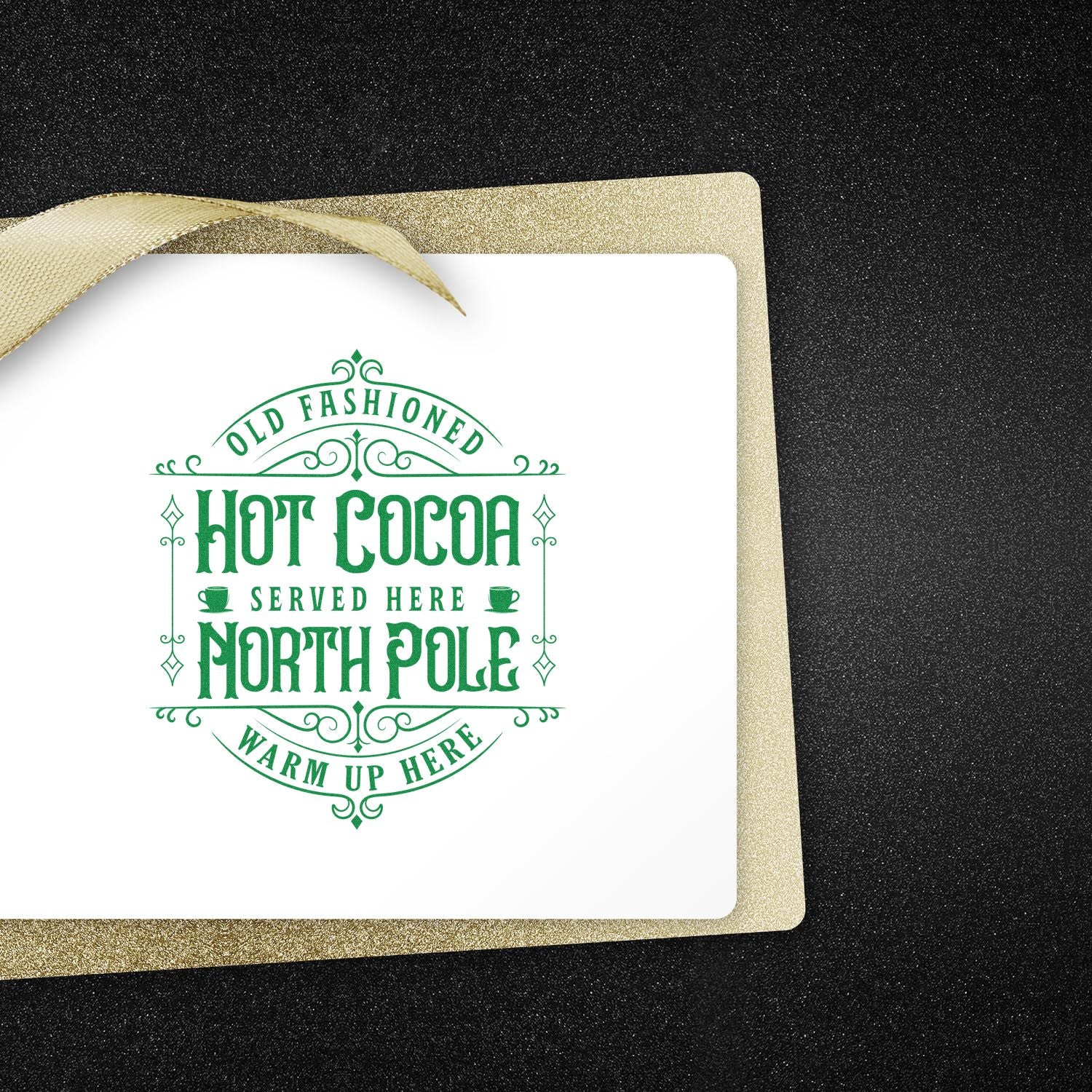 Self-Inking Vintage Cocoa Paper Craft Stamp