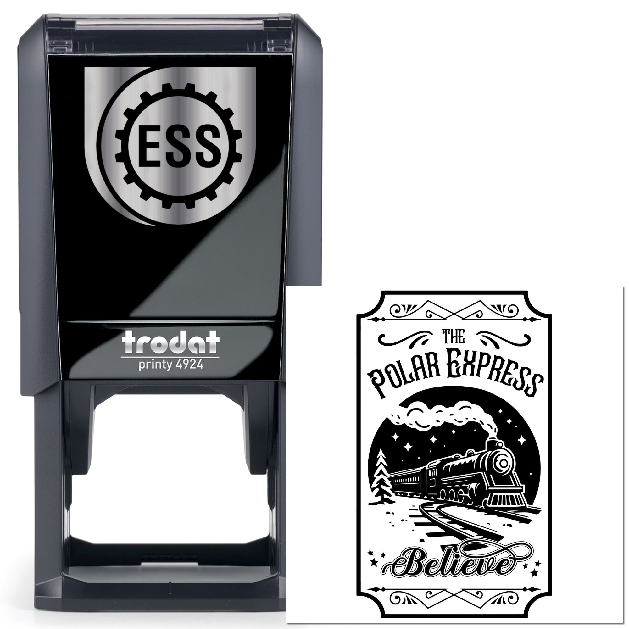 Self-Inking Polar Express Journaling Stamp