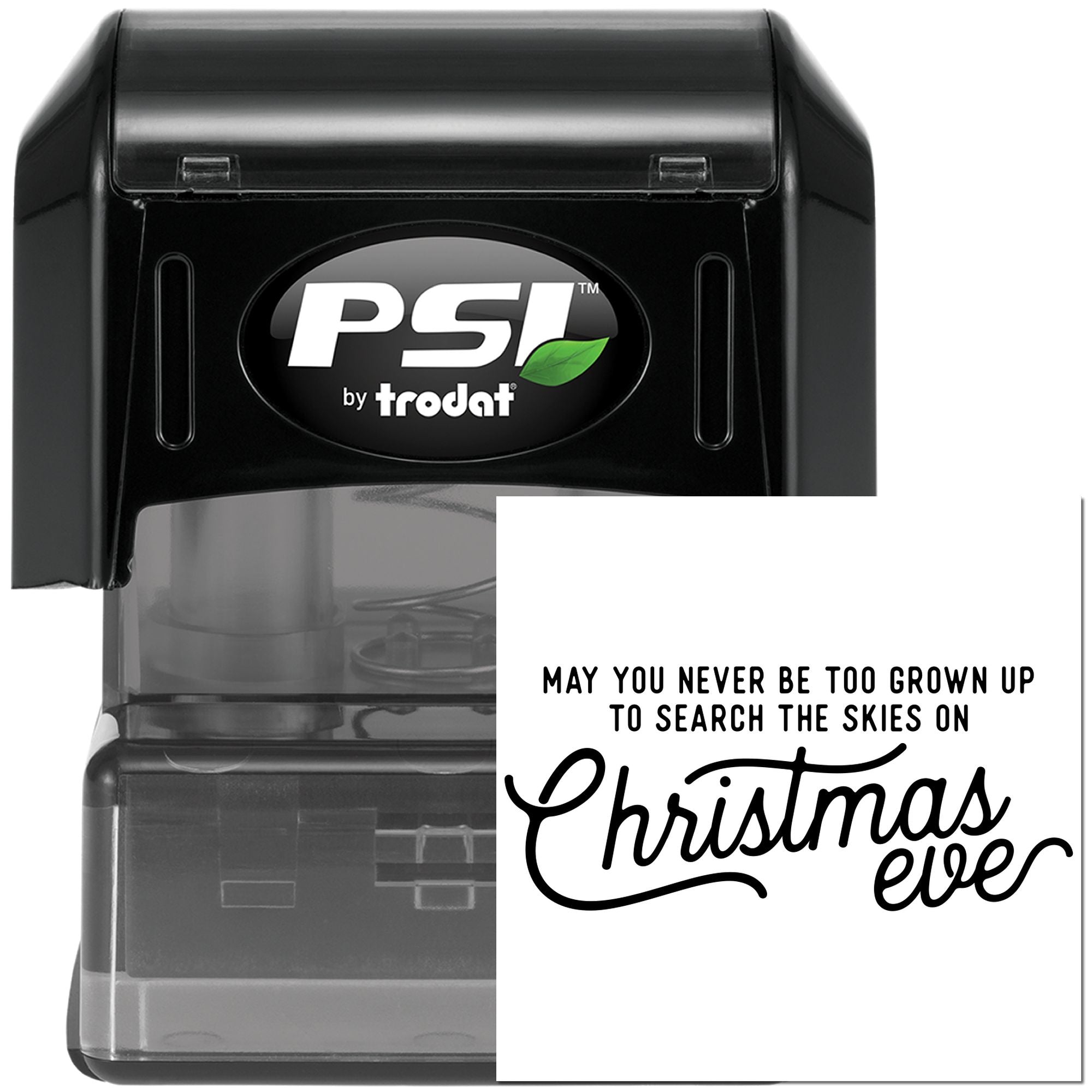 Pre-Inked Whimsical Christmas Eve Craft Stamp