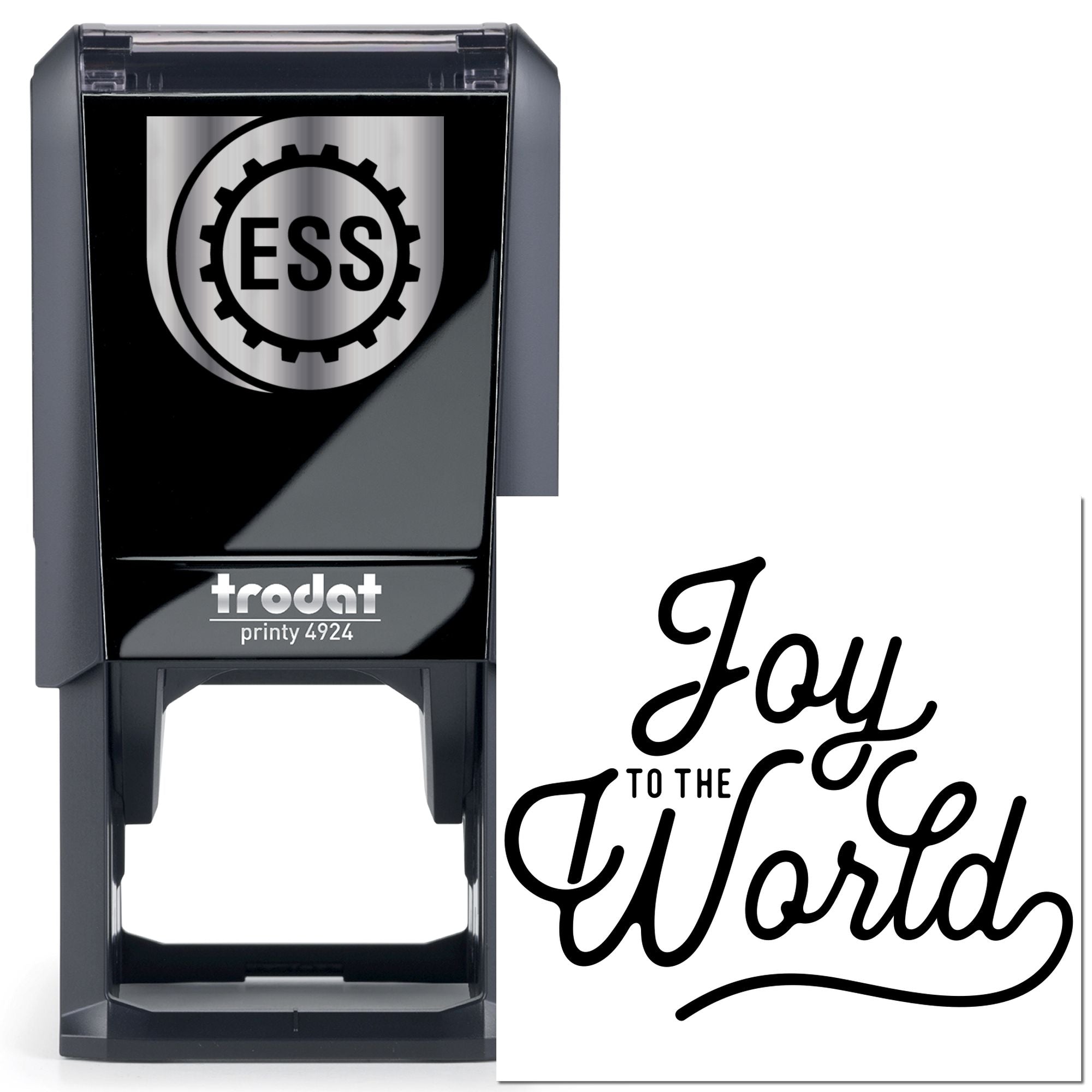 Self-Inking Joyful World Paper Craft Stamp