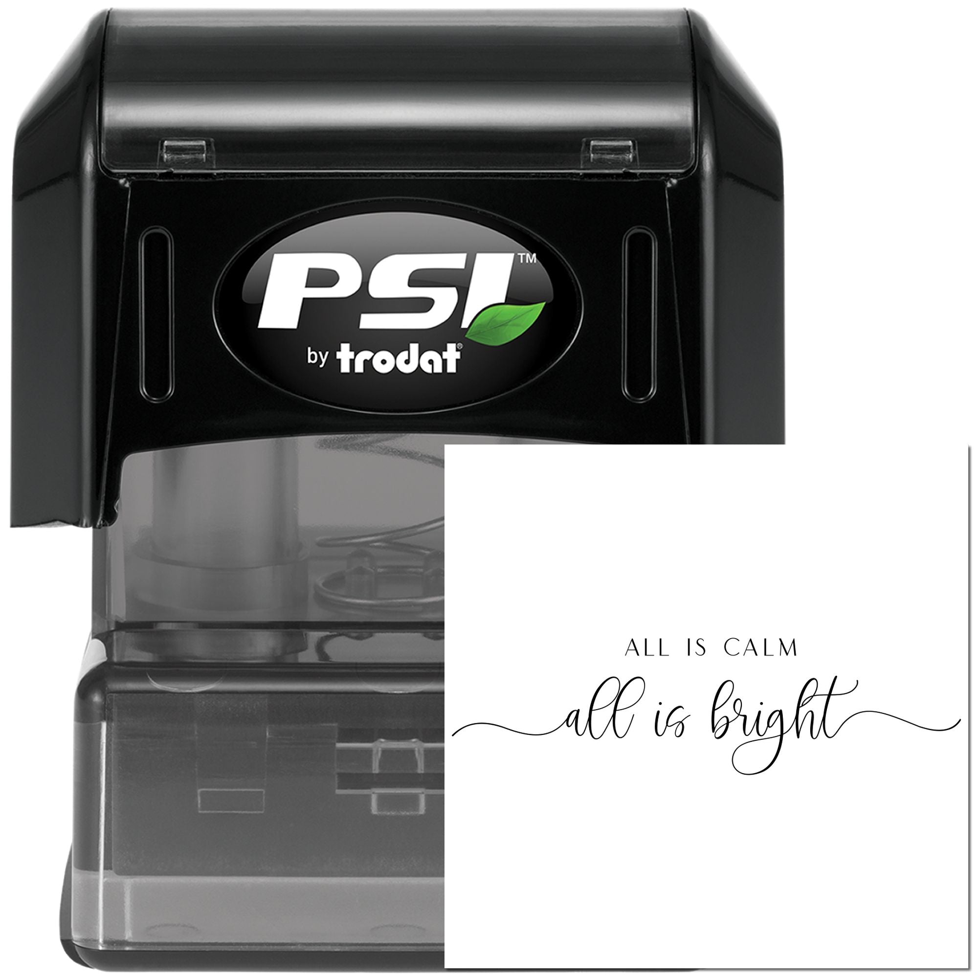 Pre-Inked All Is Bright Card Making Stamp