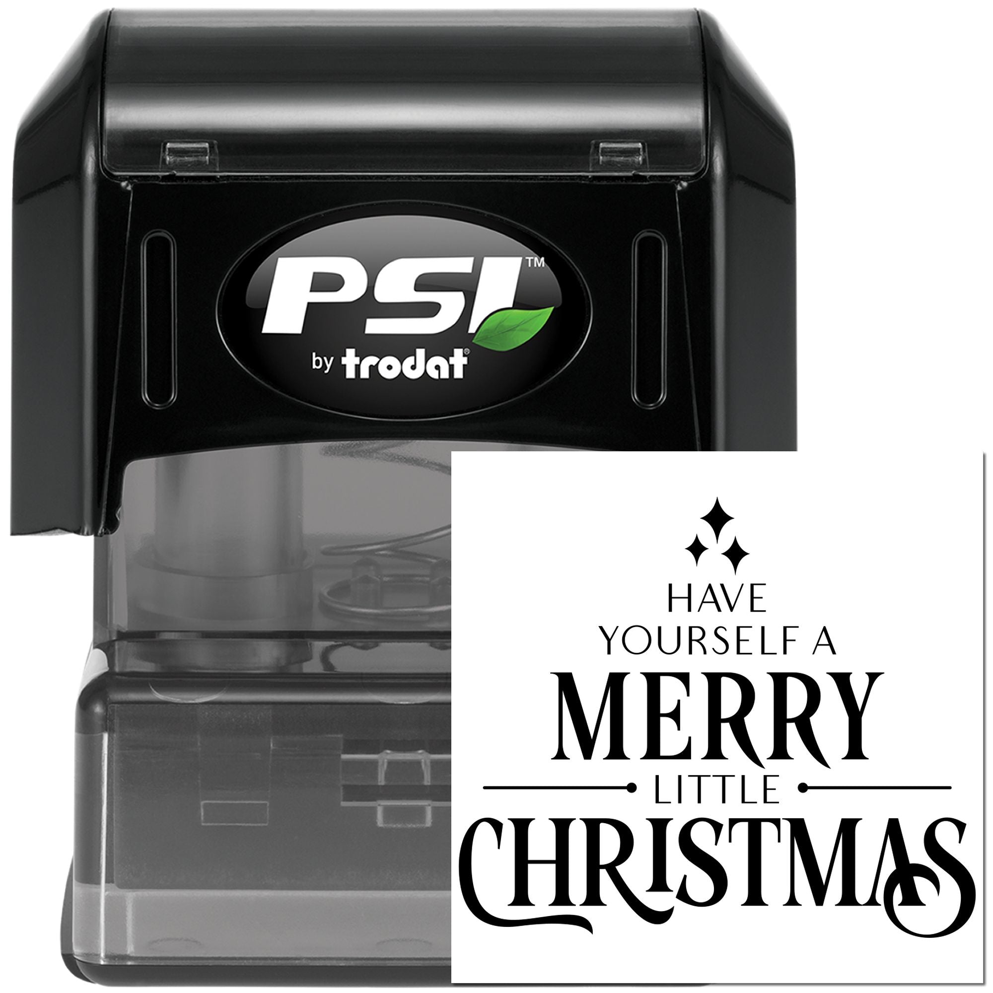 Pre-Inked Merry Little Christmas Cardmaking Stamp