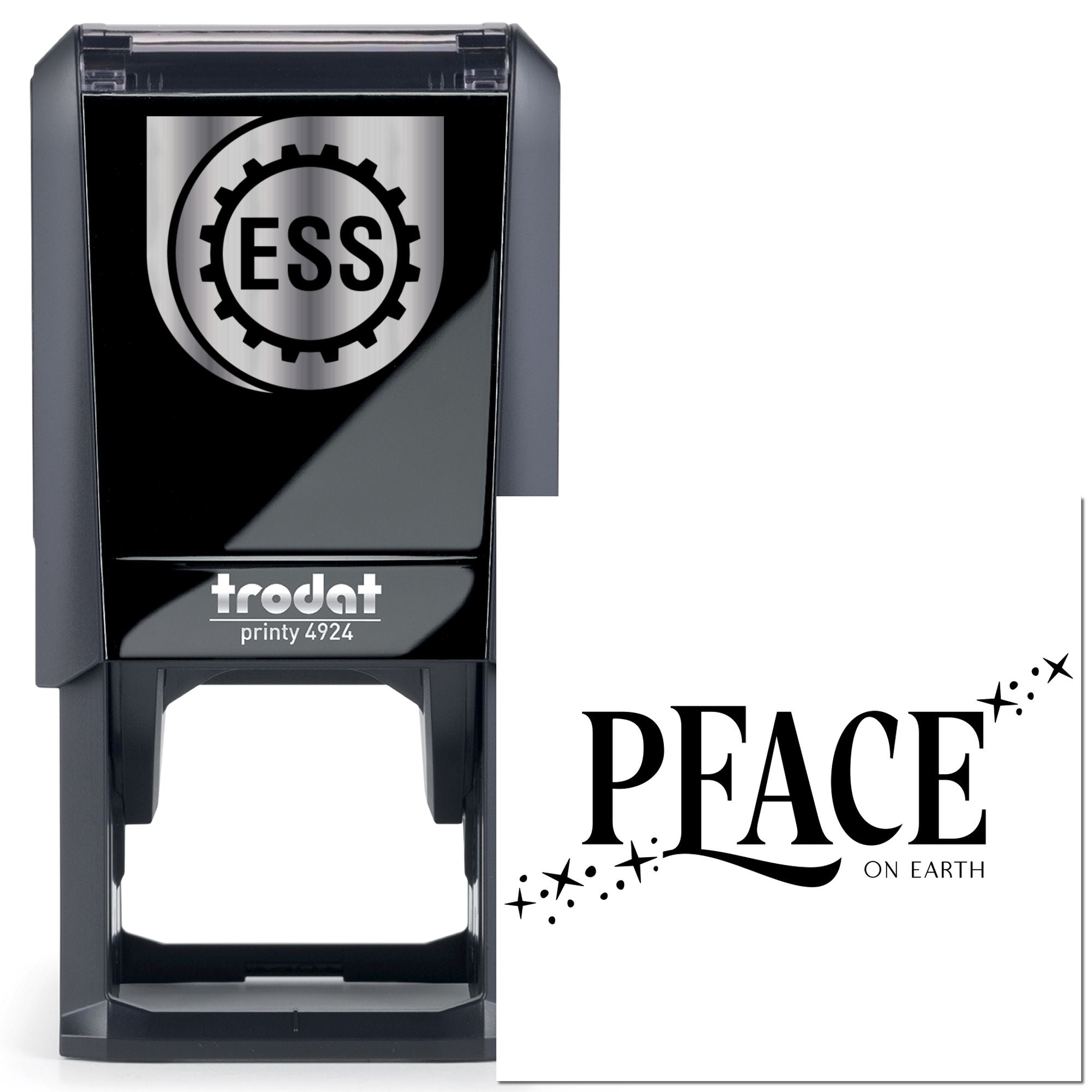 Self-Inking Starry Peace Note Card Stamp