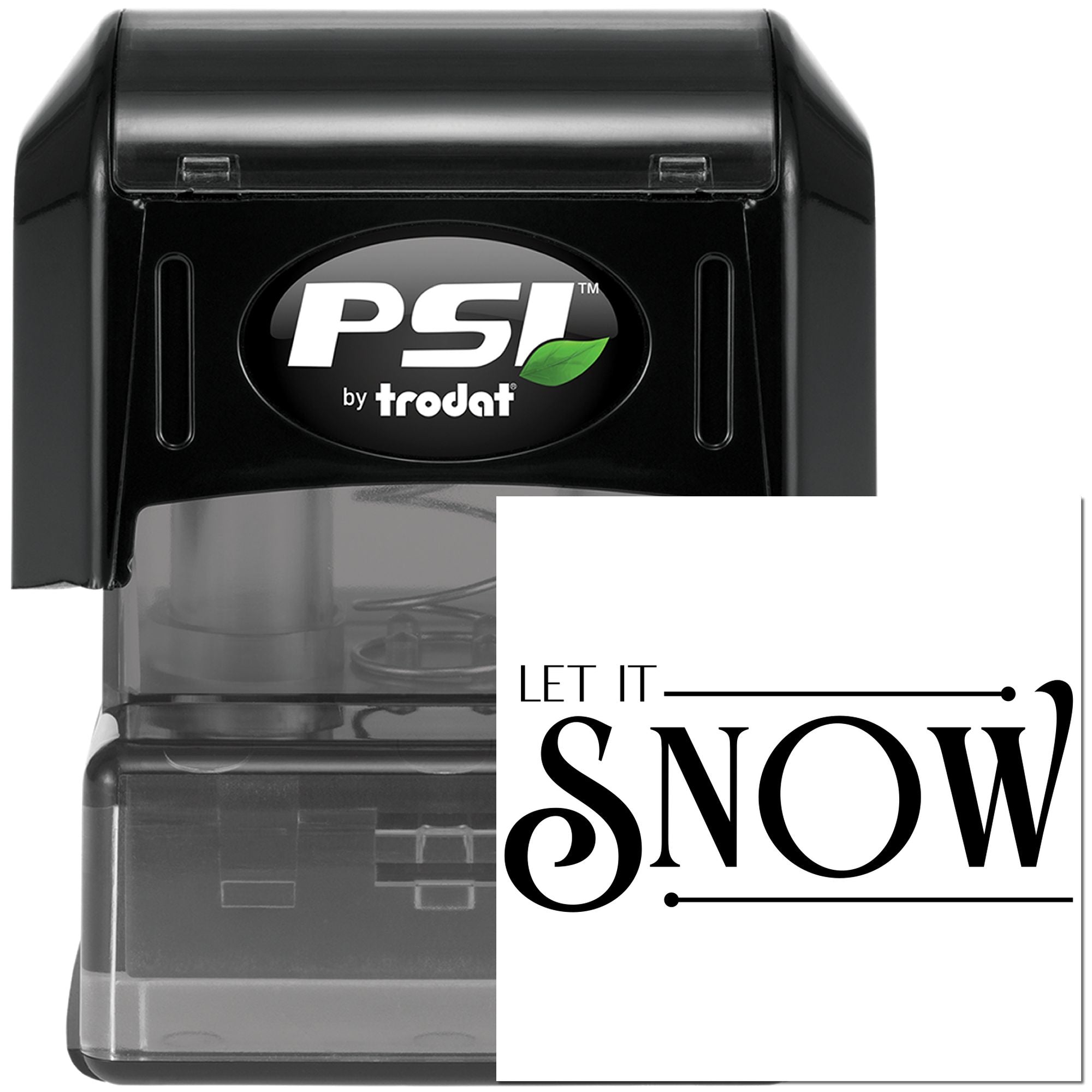 Pre-Inked Let It Snow Postcard Stamp