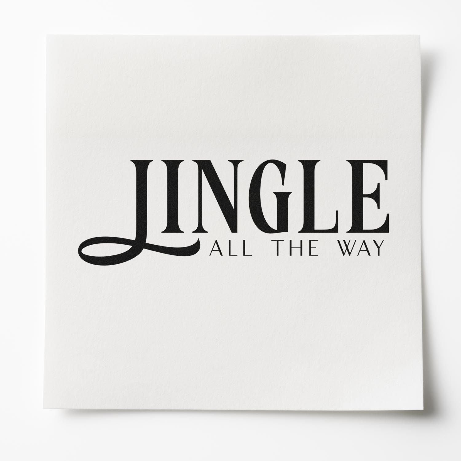 Self-Inking Holiday Logo Place Card Stamp