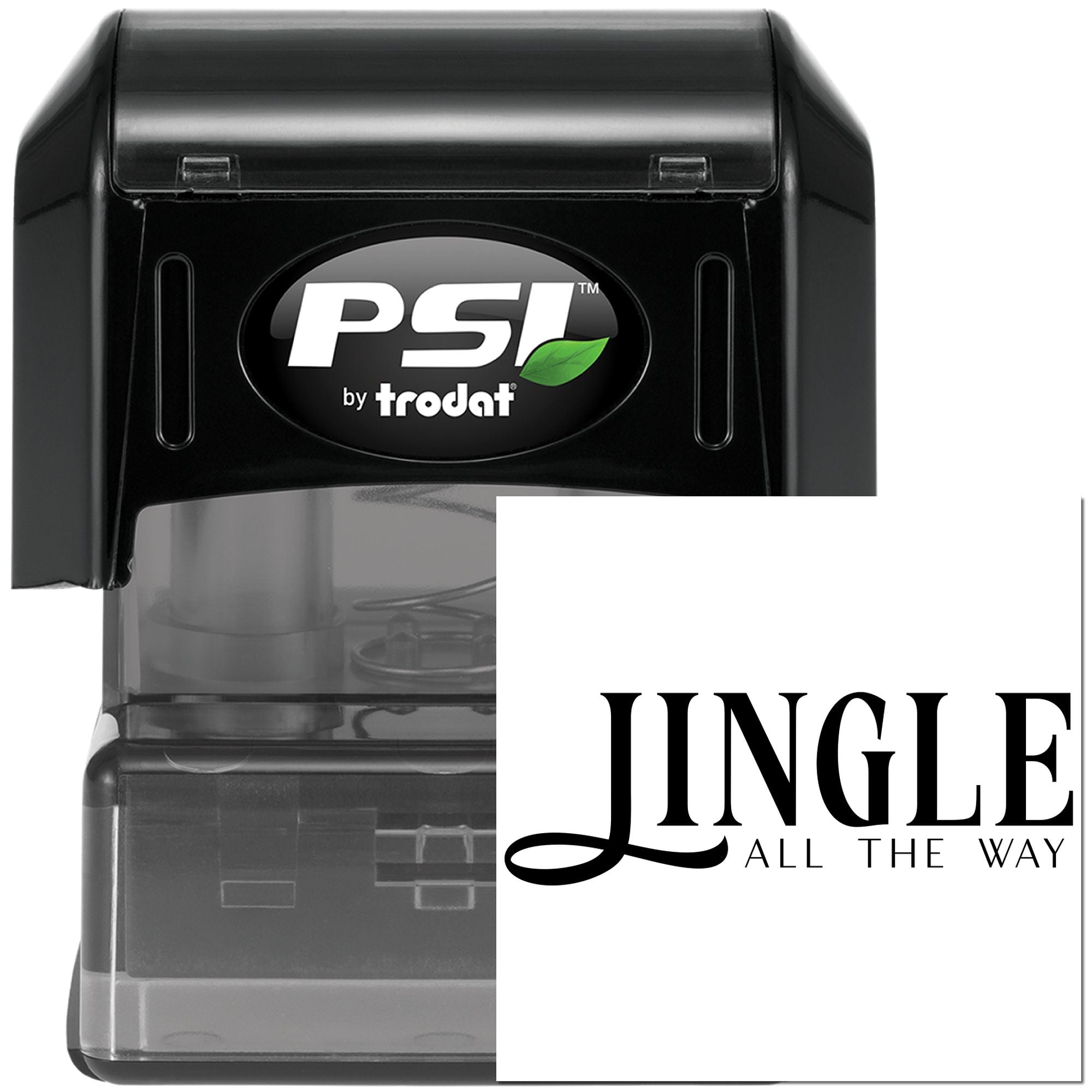 Pre-Inked Jingle All The Way Tag Stamp
