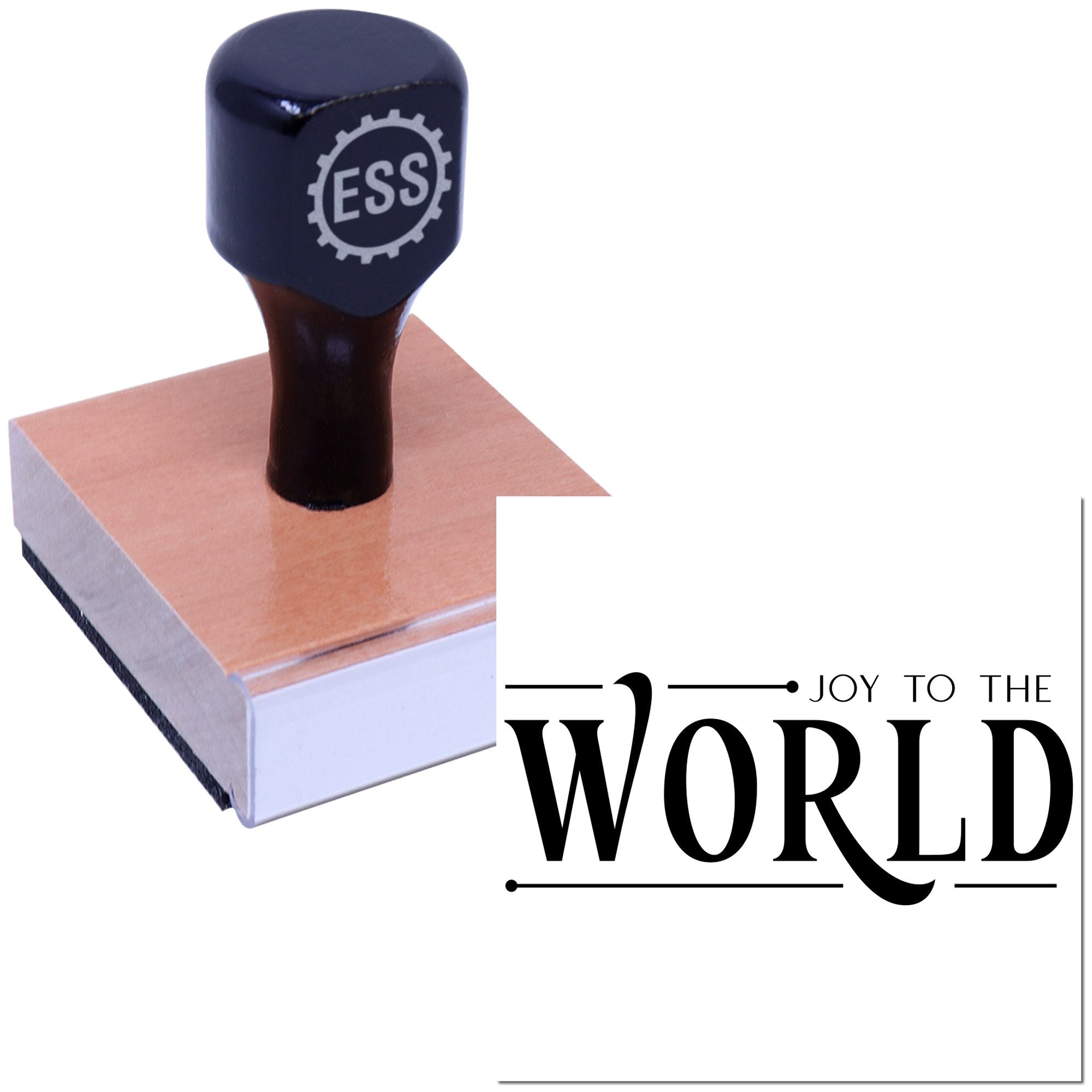 Global Festive Cheer Scrapbook Rubber Stamp