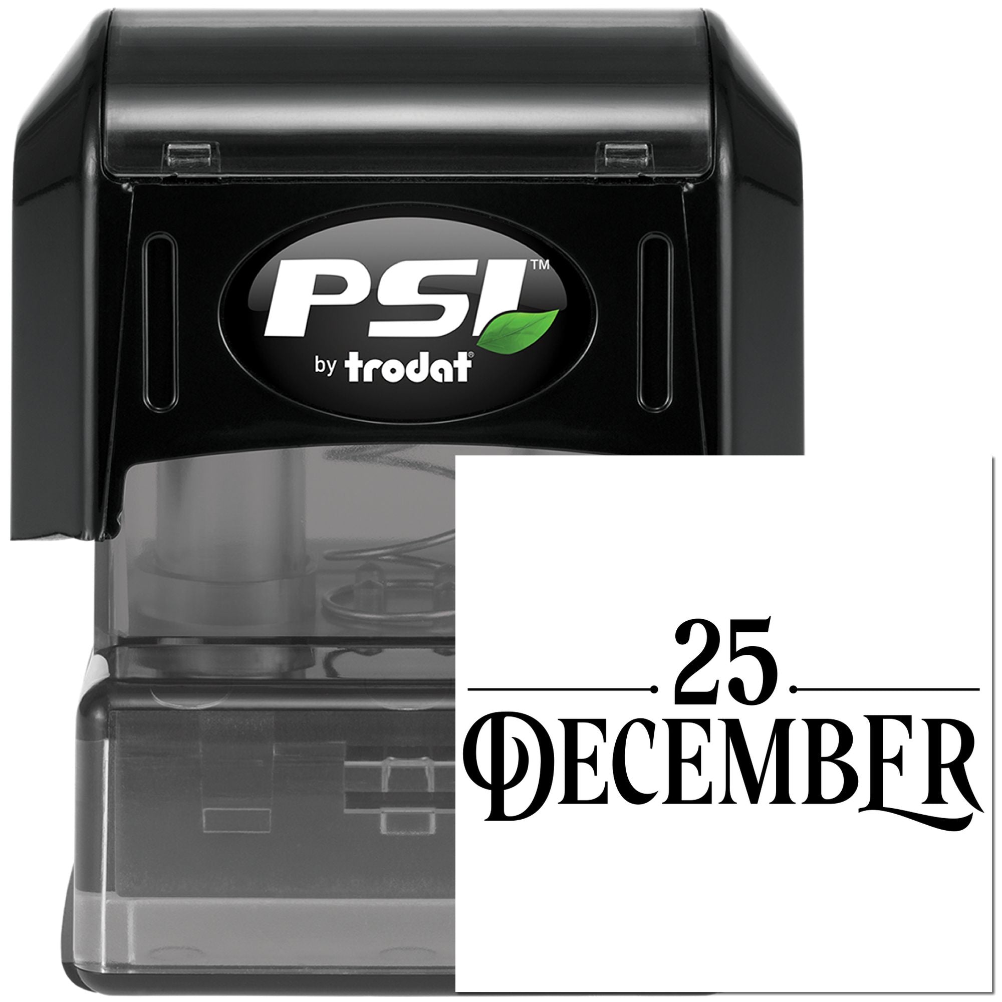 Pre-Inked Christmas Date Display Party Favor Stamp