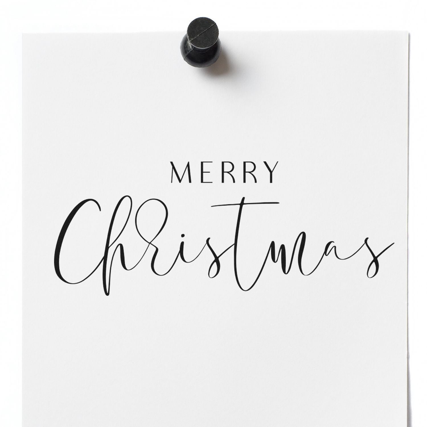 Self-Inking Merry Christmas Card Stamp