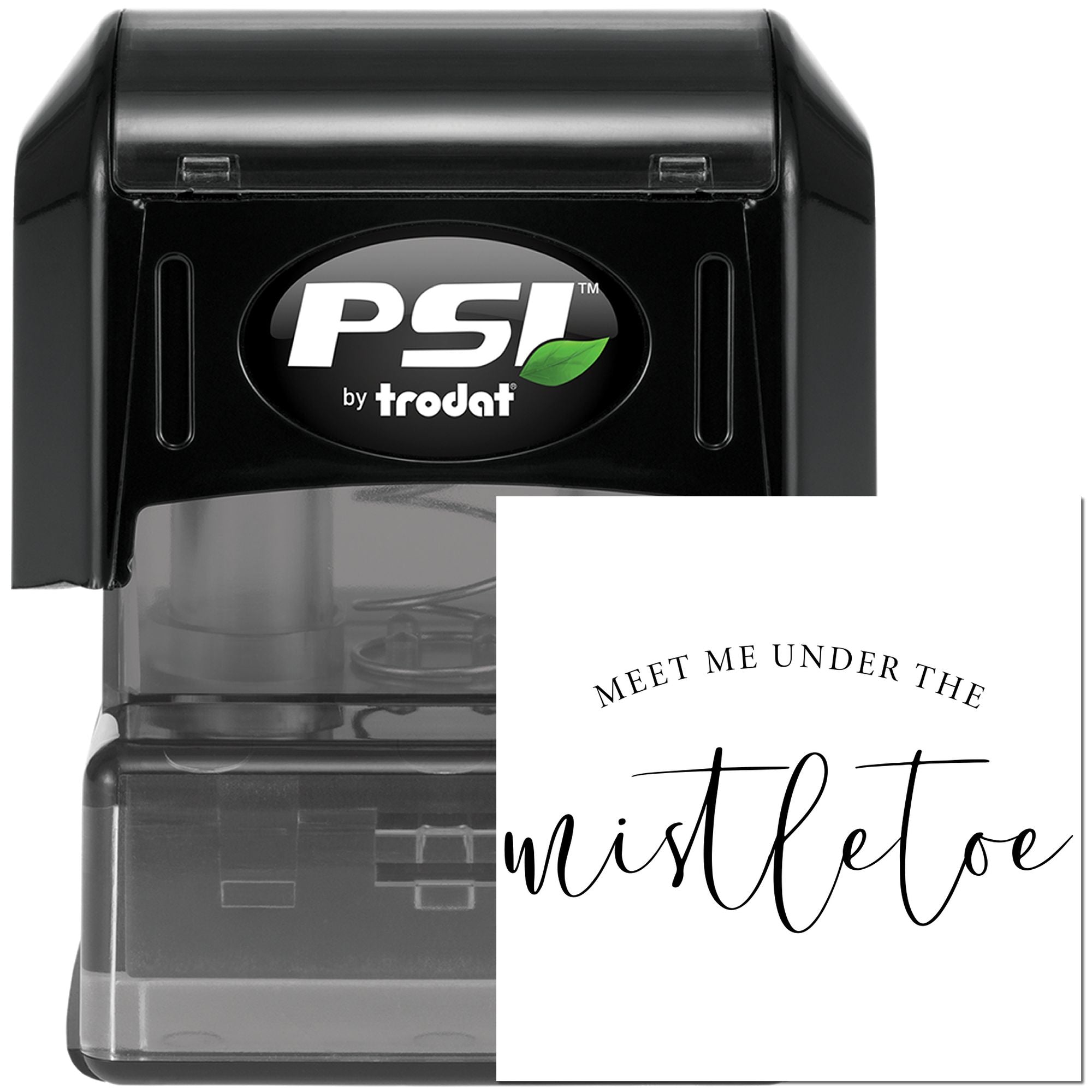 Pre-Inked Mistletoe Meeting Invitation Papercraft Stamp