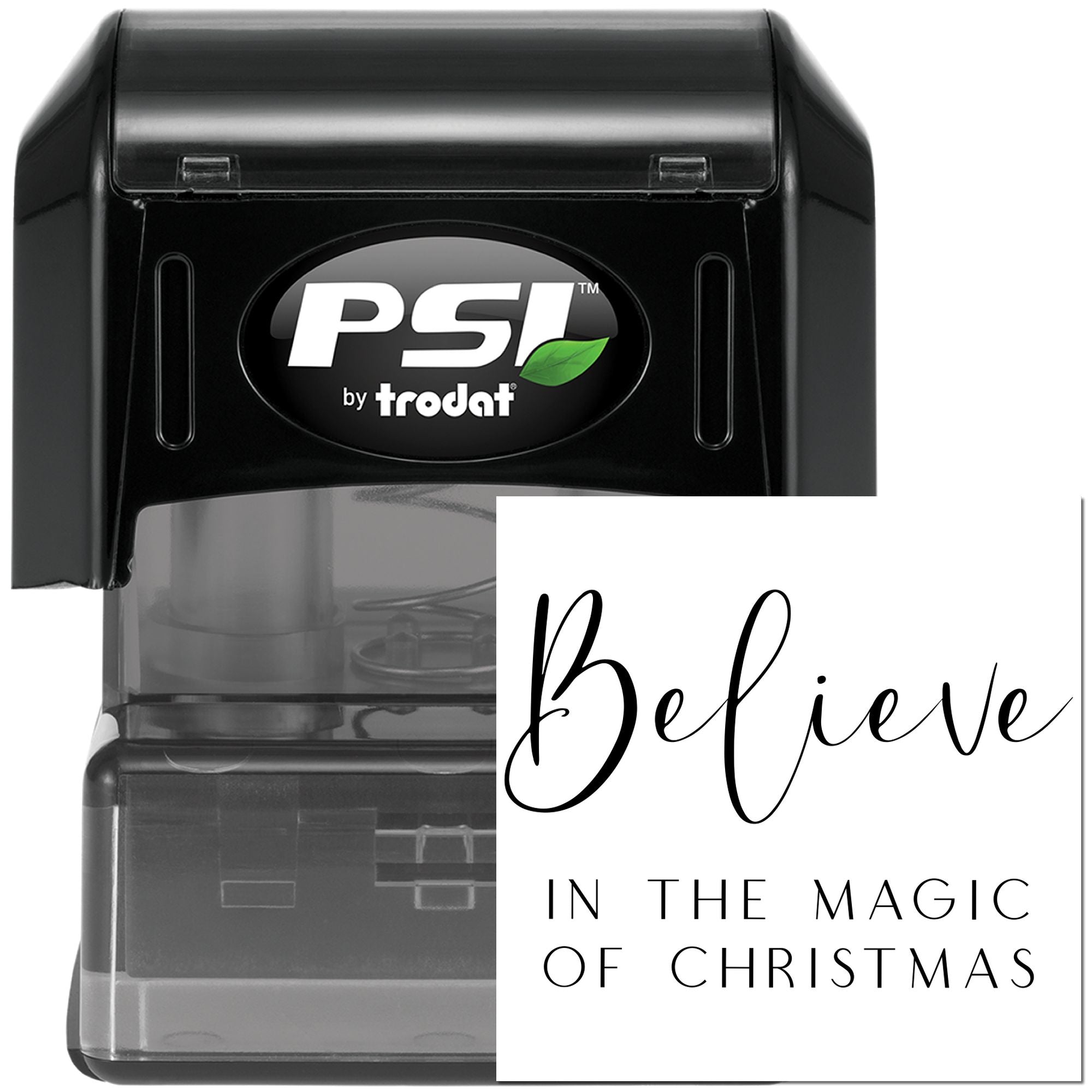 Pre-Inked Believe In Christmas Paper Goods Stamp