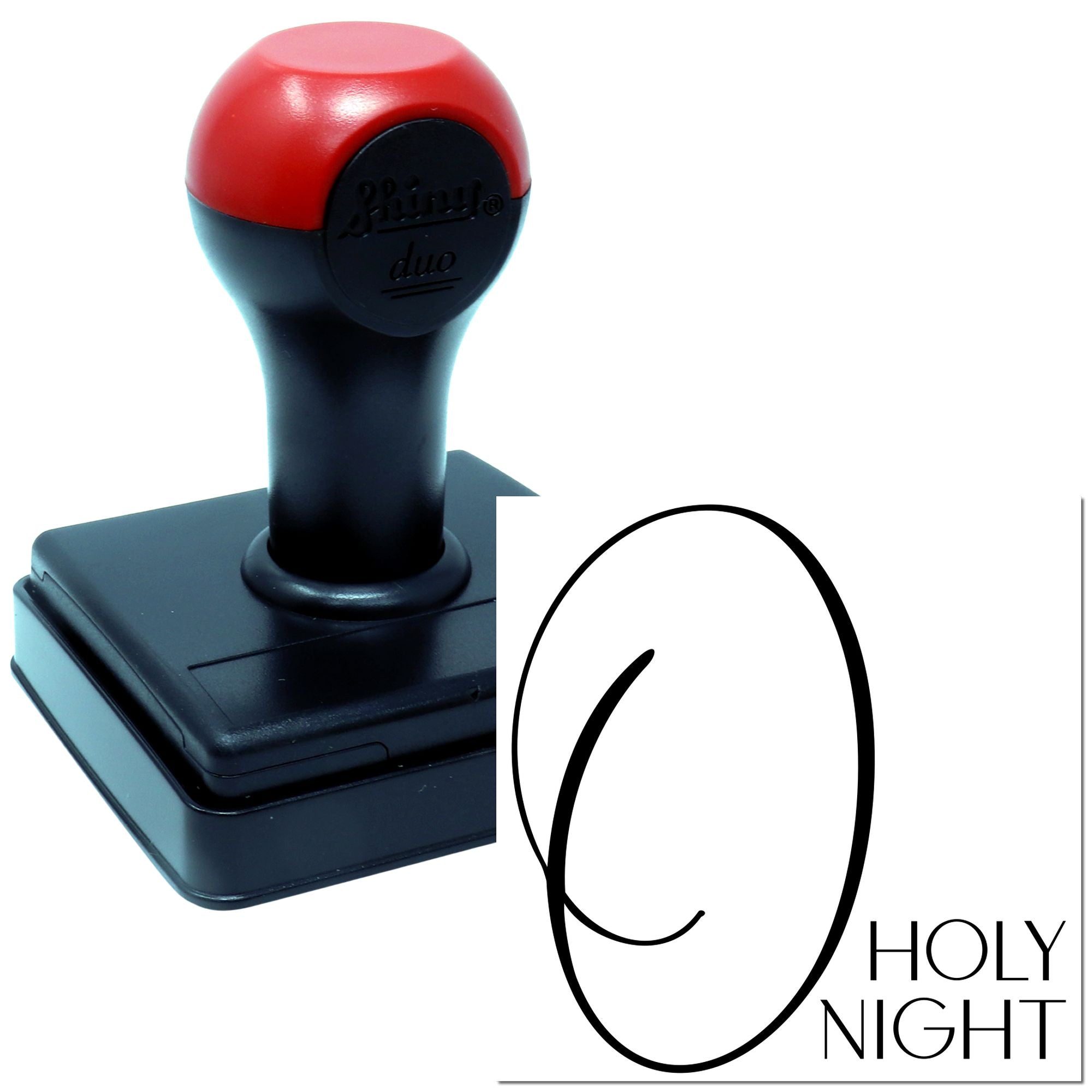 Duo Minimalist O Holy Night Poster Hand Stamp