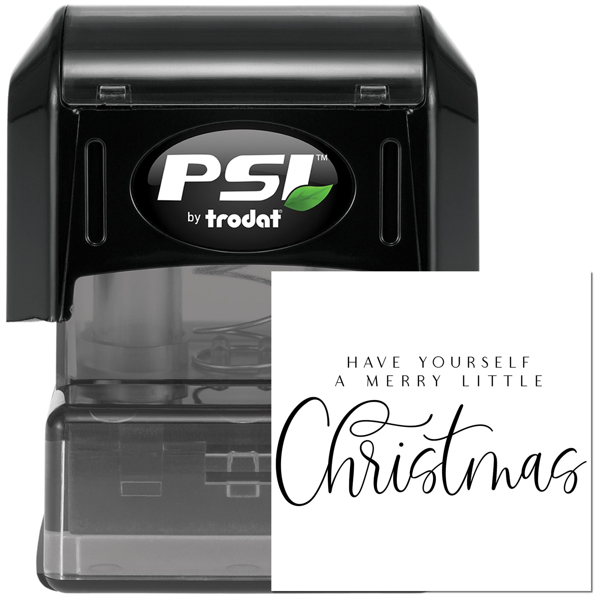 Pre-Inked Merry Little Christmas Card Making Stamp