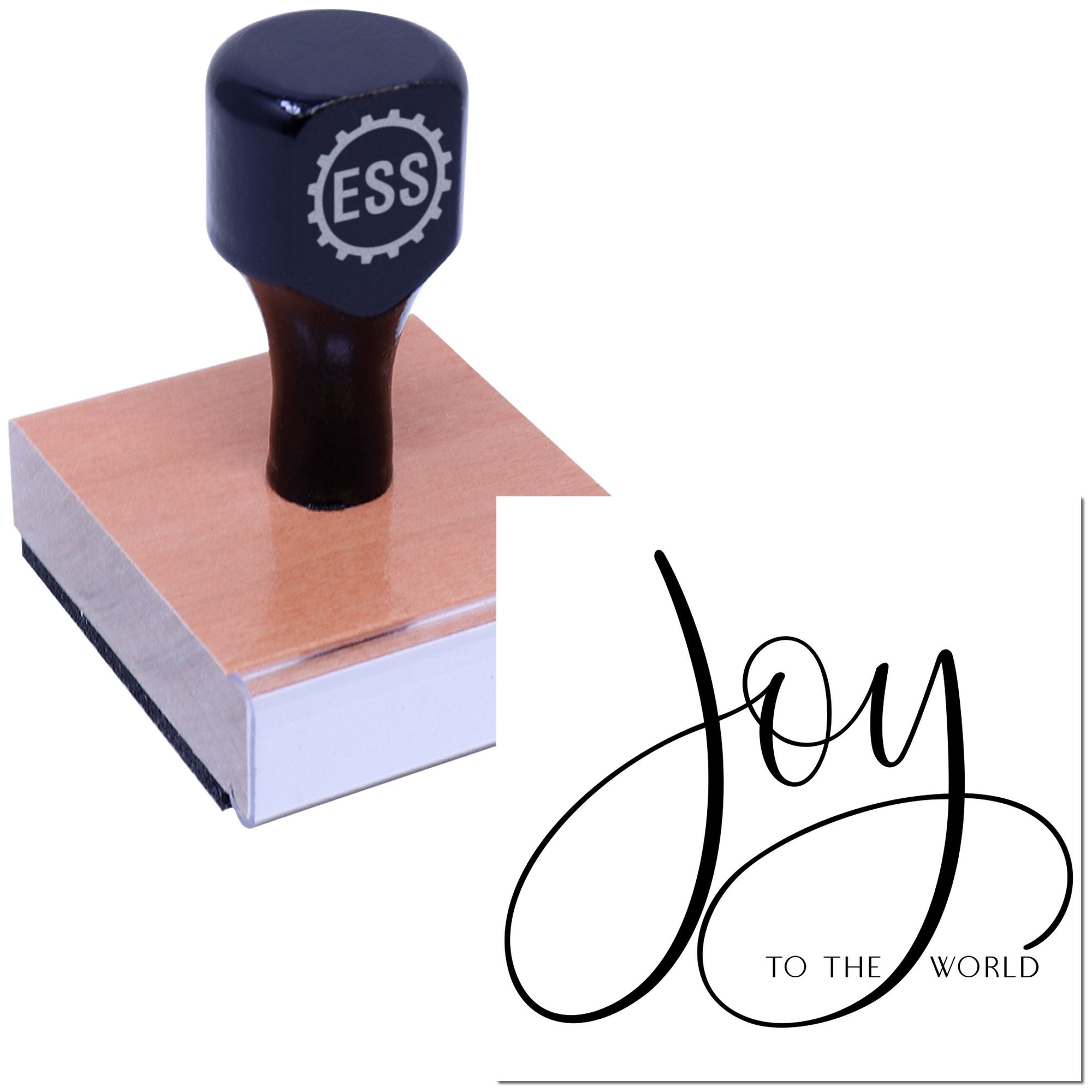 Festive Joy Spread Journaling Rubber Stamp