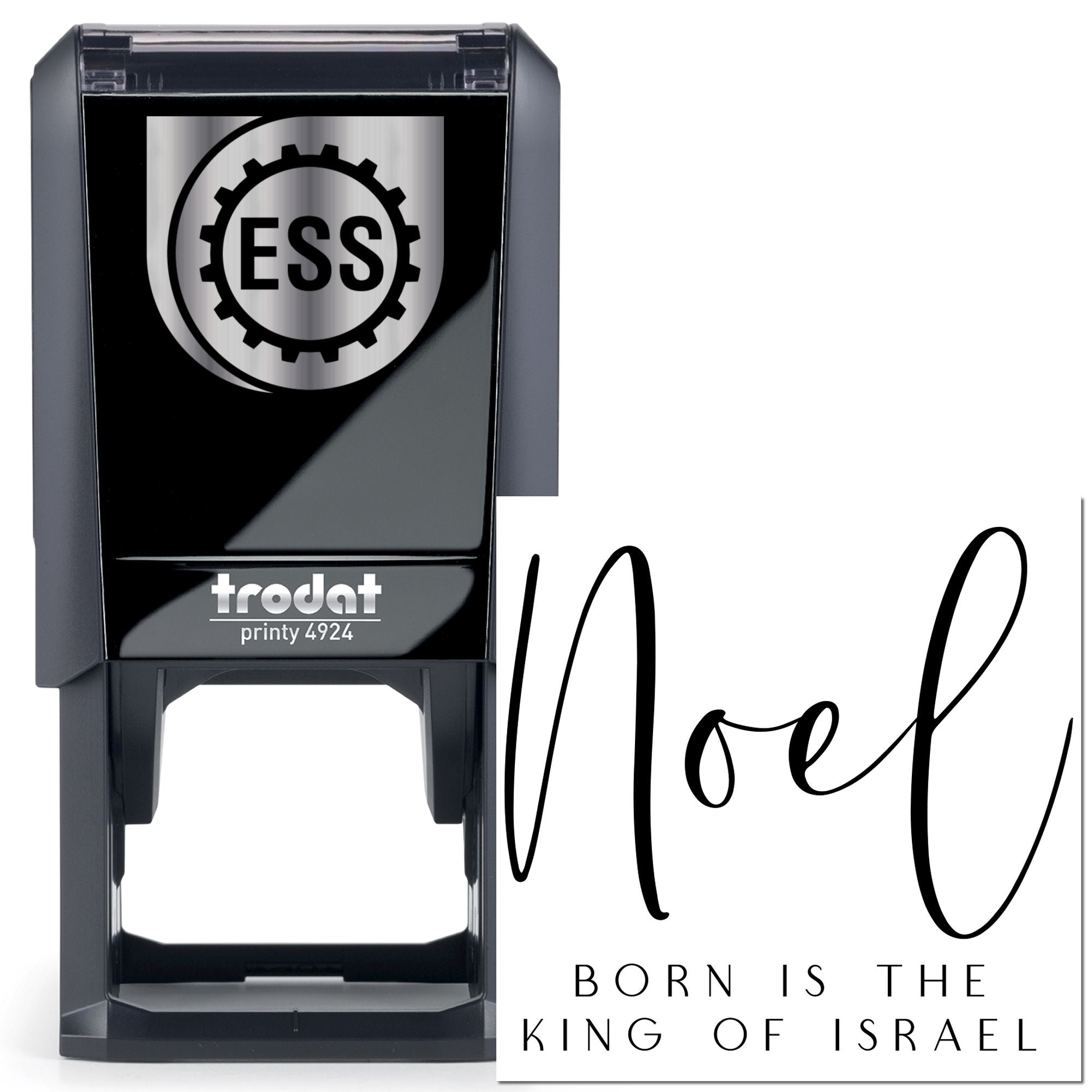 Self-Inking Divine Birth Favor Tag Stamp