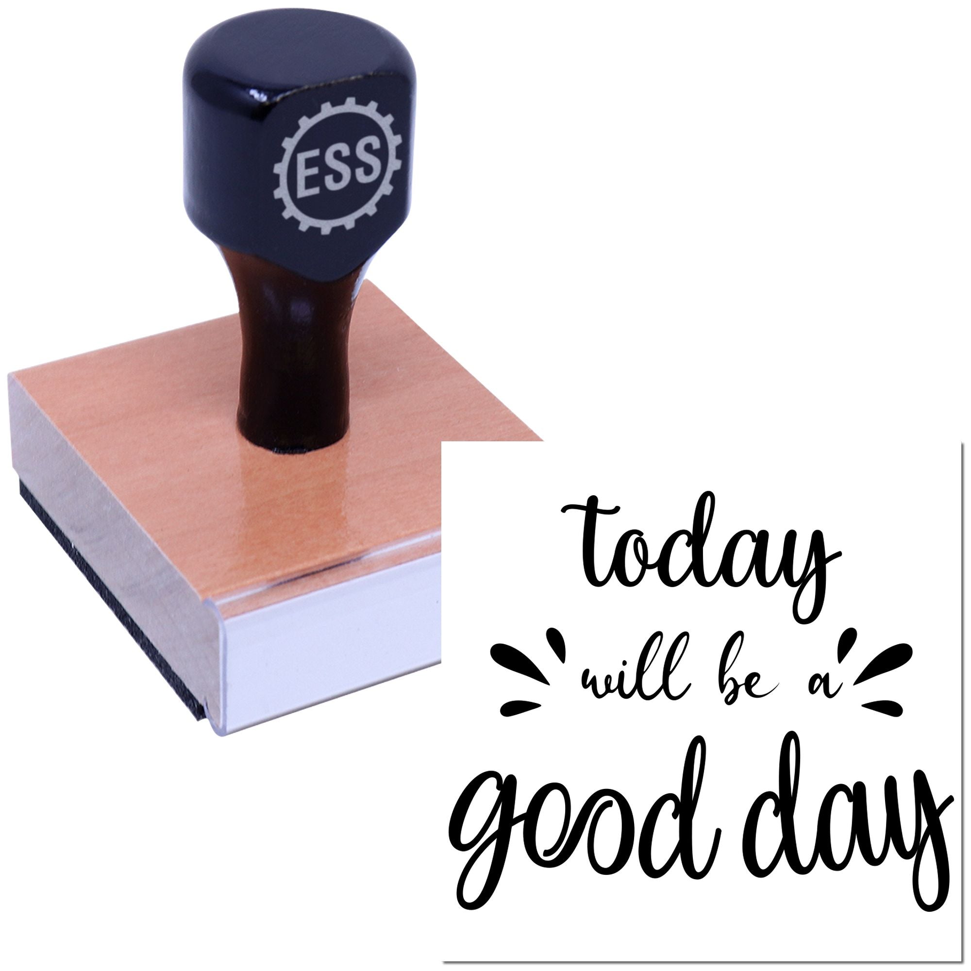 Optimistic Morning Affirmation Crafting Rubber Stamp
