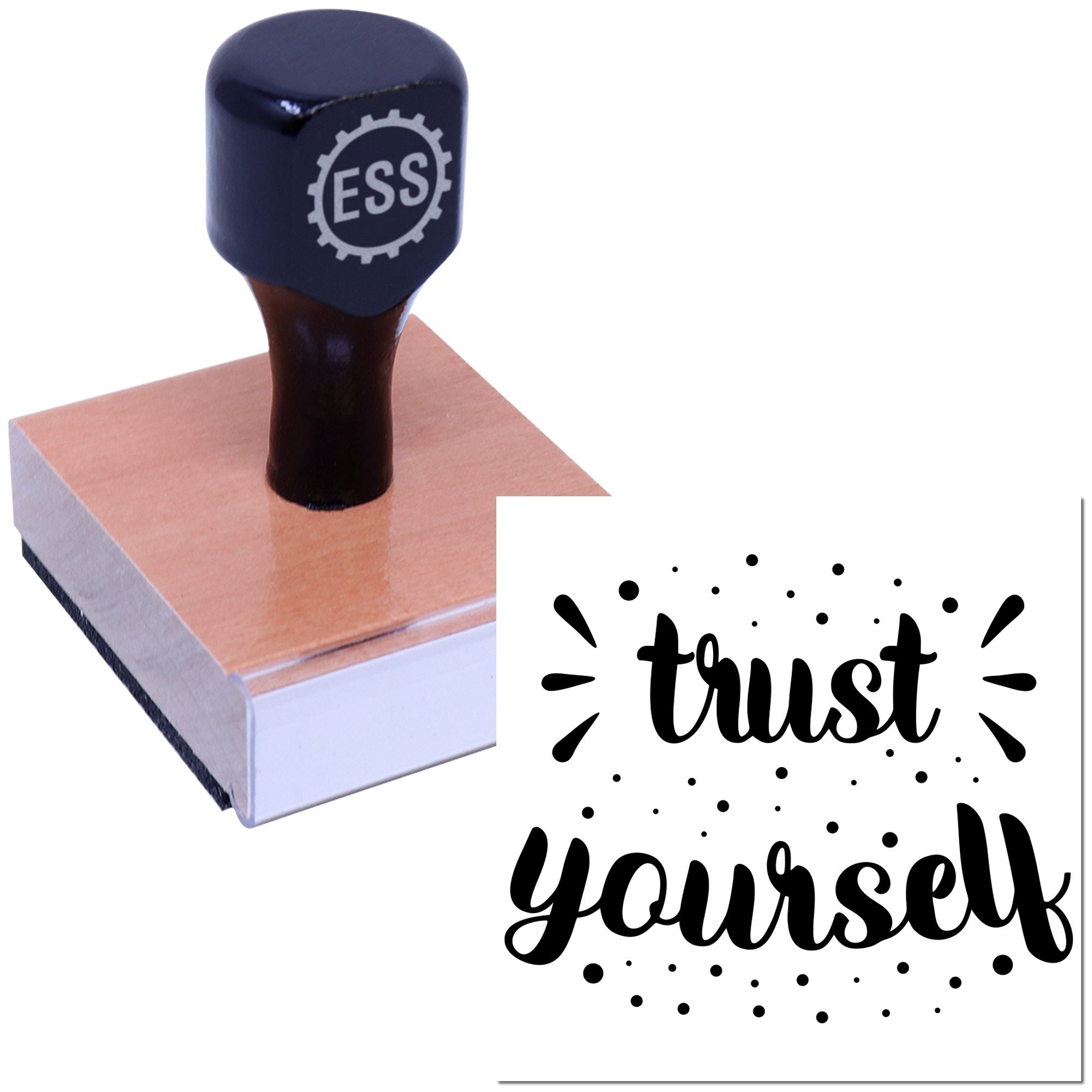 Empowering Self-Belief Design Paper Craft Rubber Stamp