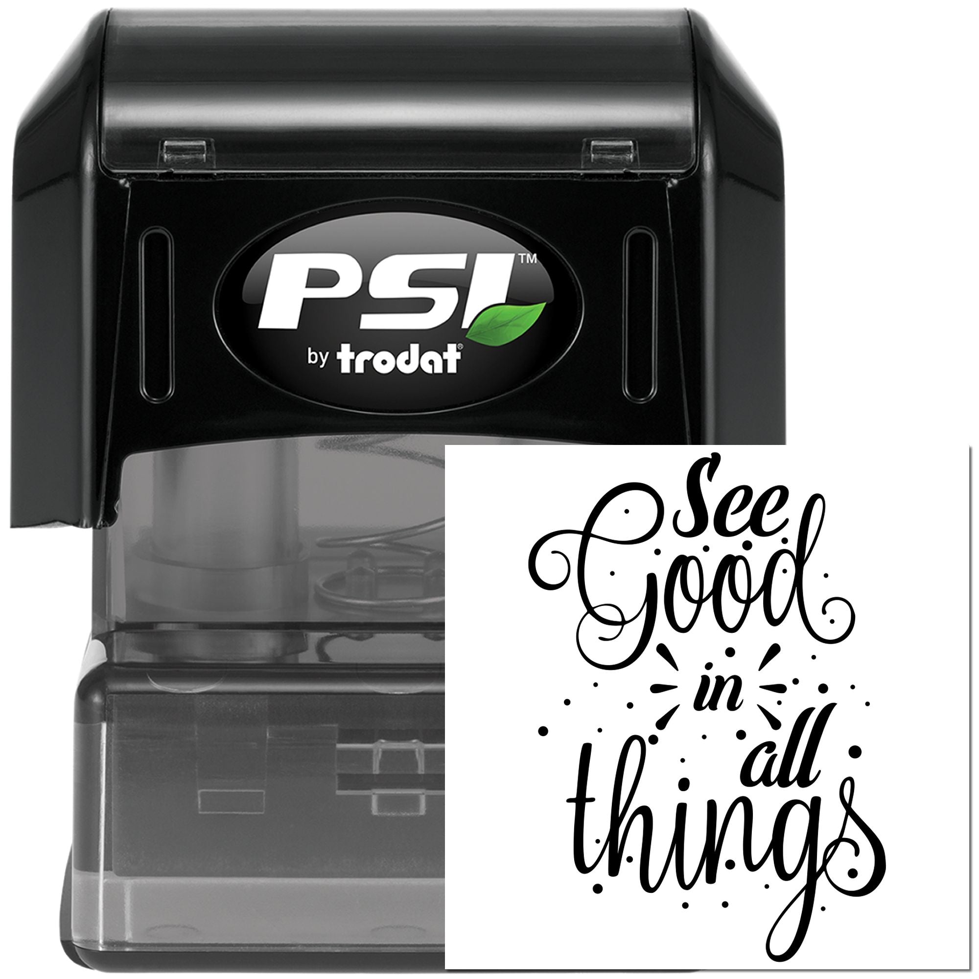 Pre-Inked See Good Things Handcraft Stamp