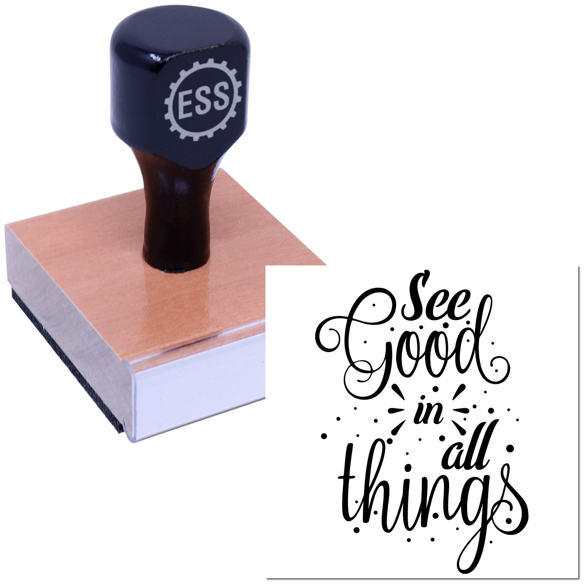 Embrace Positive Vision Cardmaking Rubber Stamp