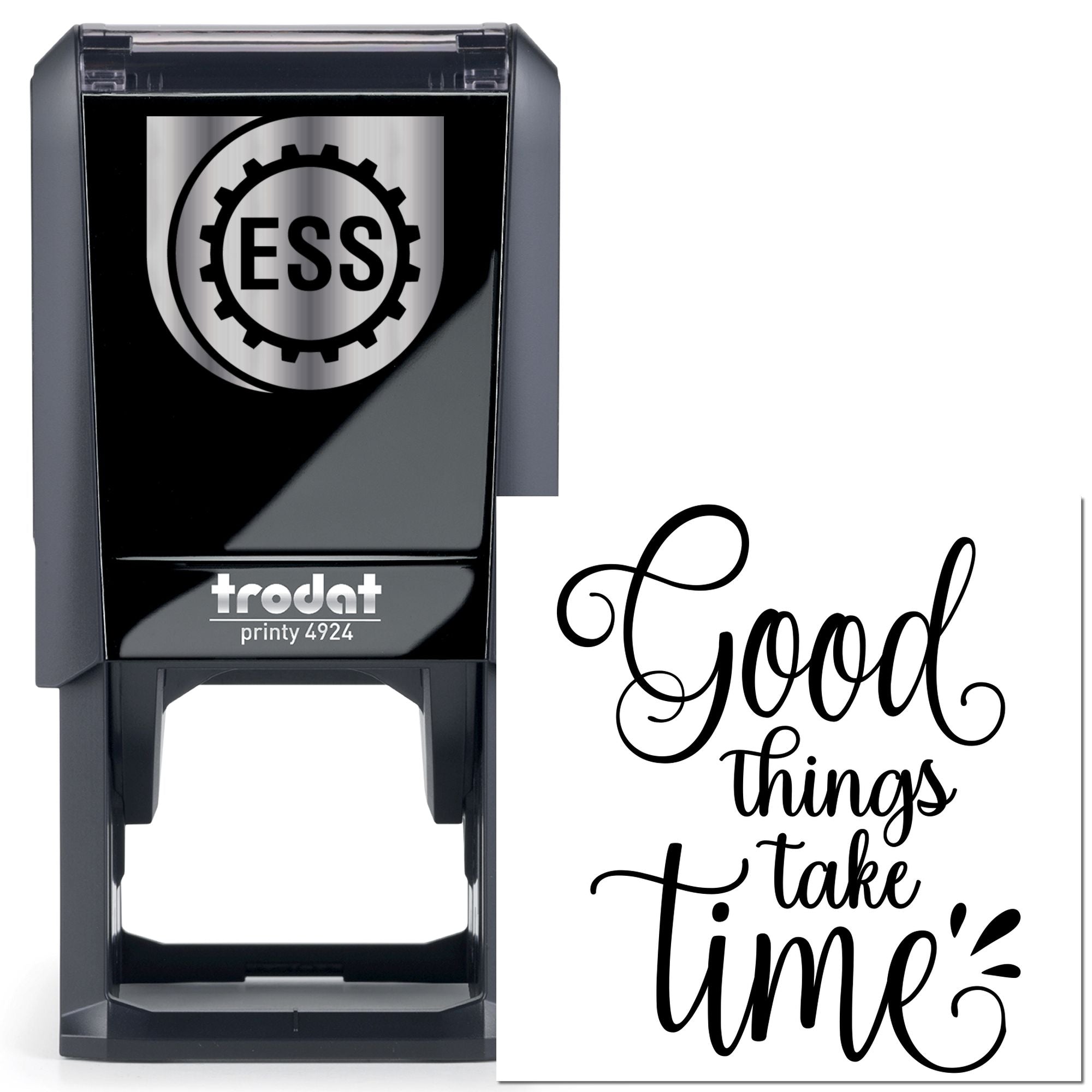 Self-Inking Patience Quote Journaling Stamp