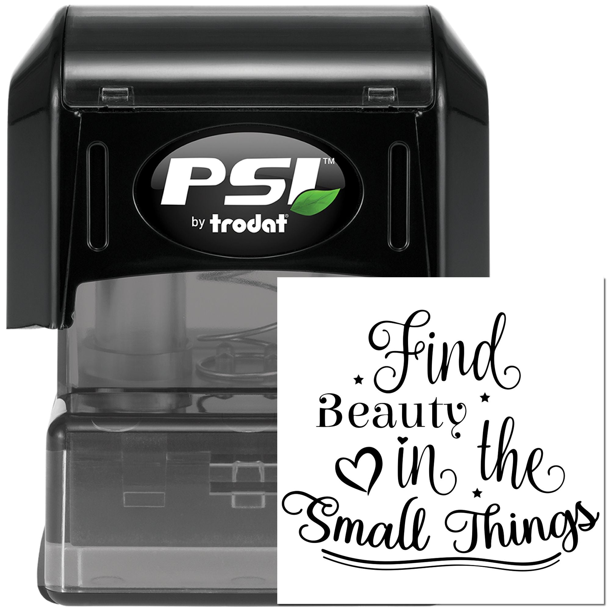 Pre-Inked Find Beauty Small Postcard Stamp