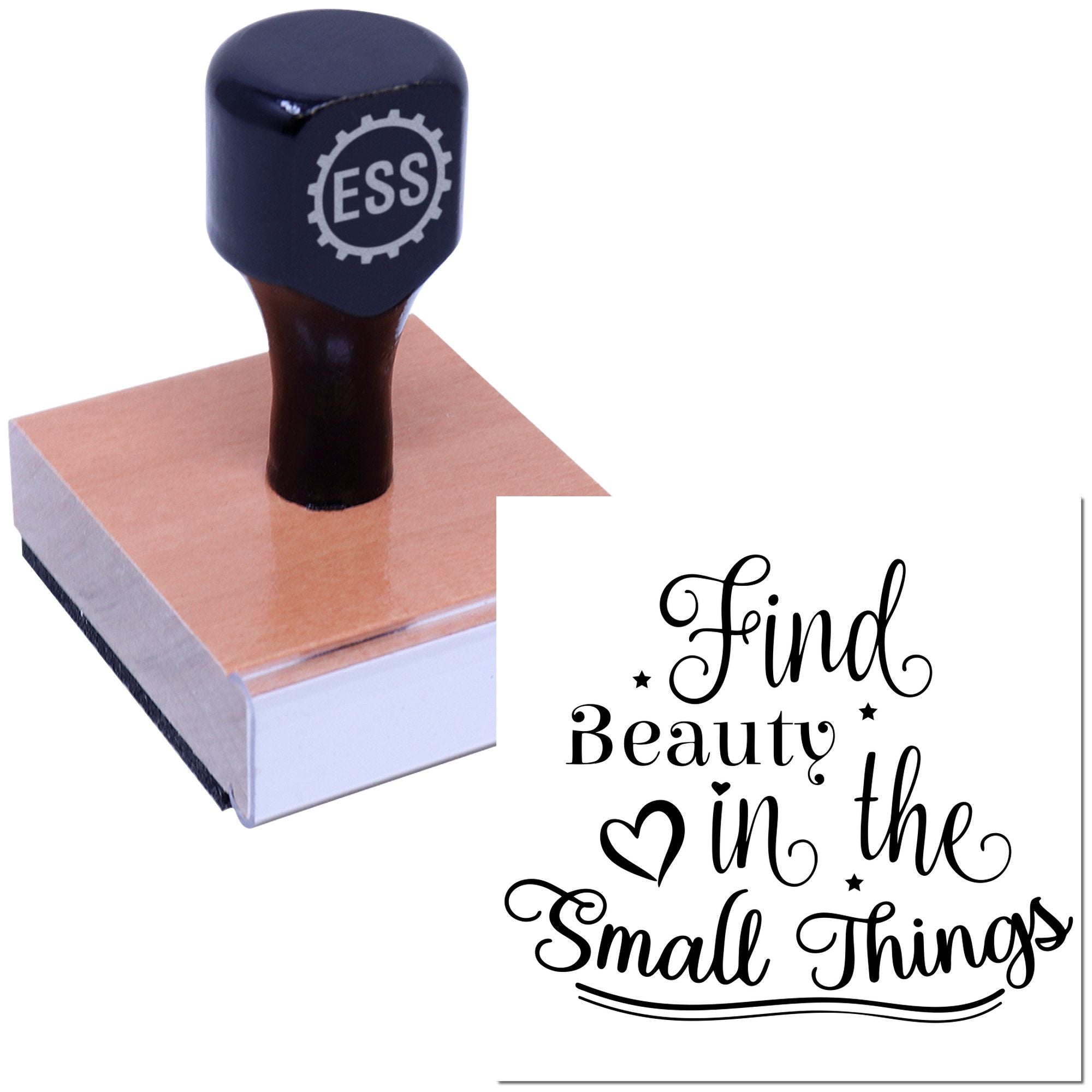 Charming Little Details Place Card Rubber Stamp