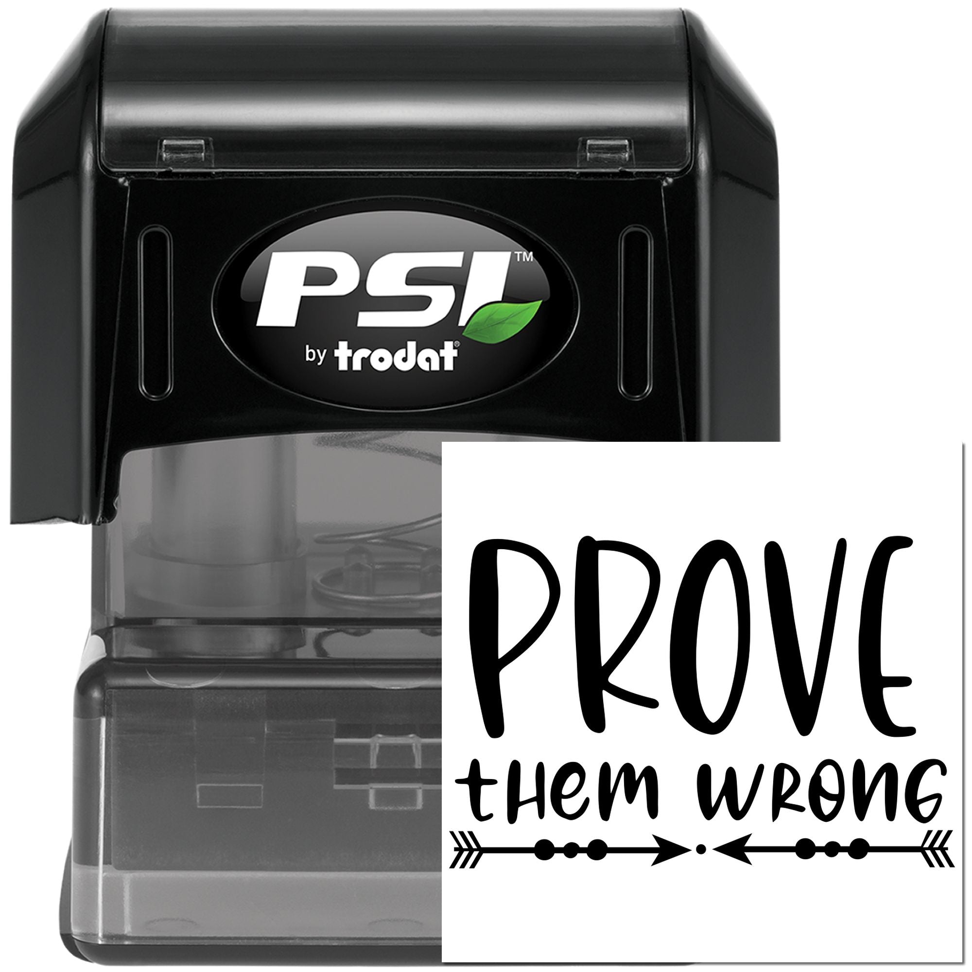 Pre-Inked Prove Them Wrong Favor Tag Stamp