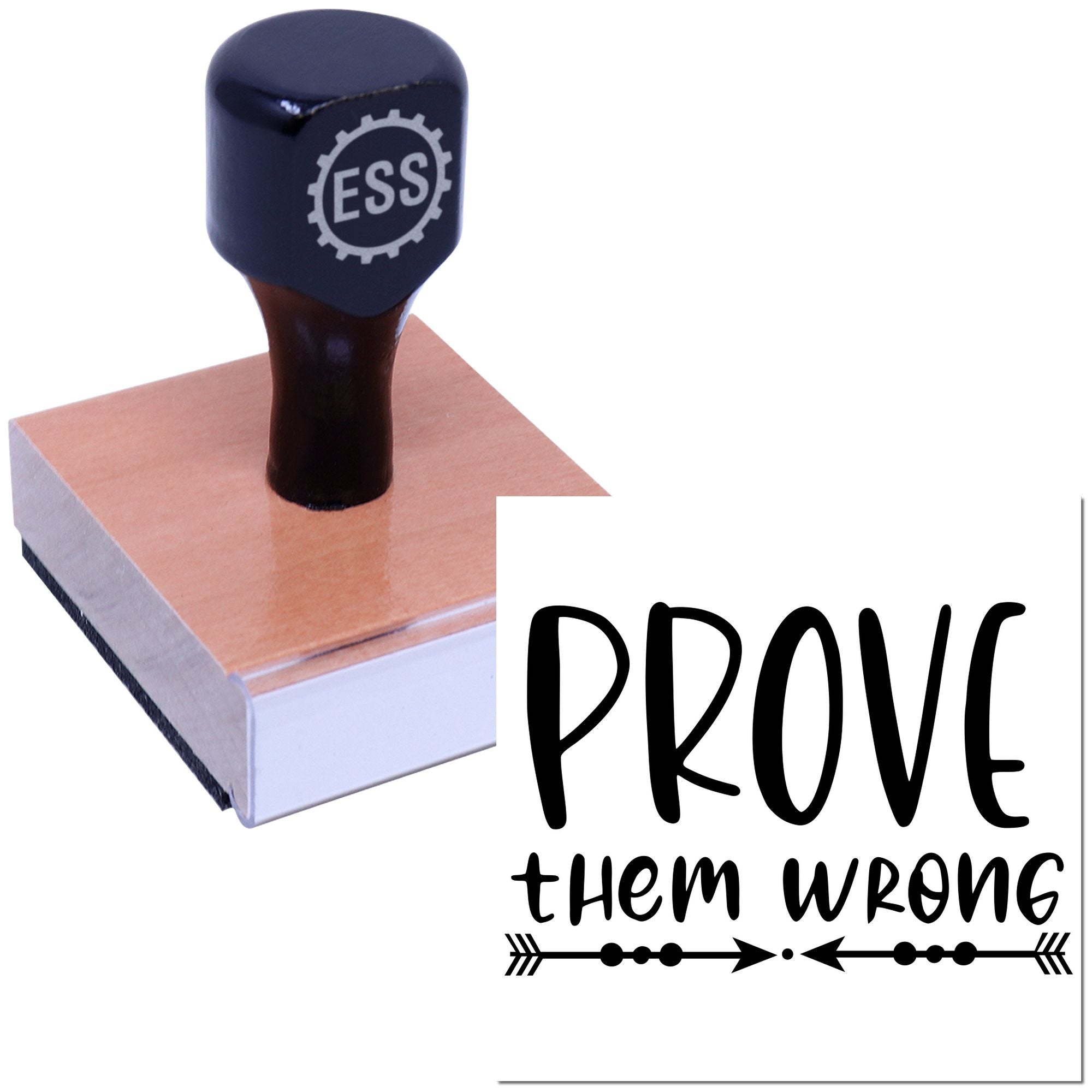 Defy All Doubters Craft Rubber Stamp