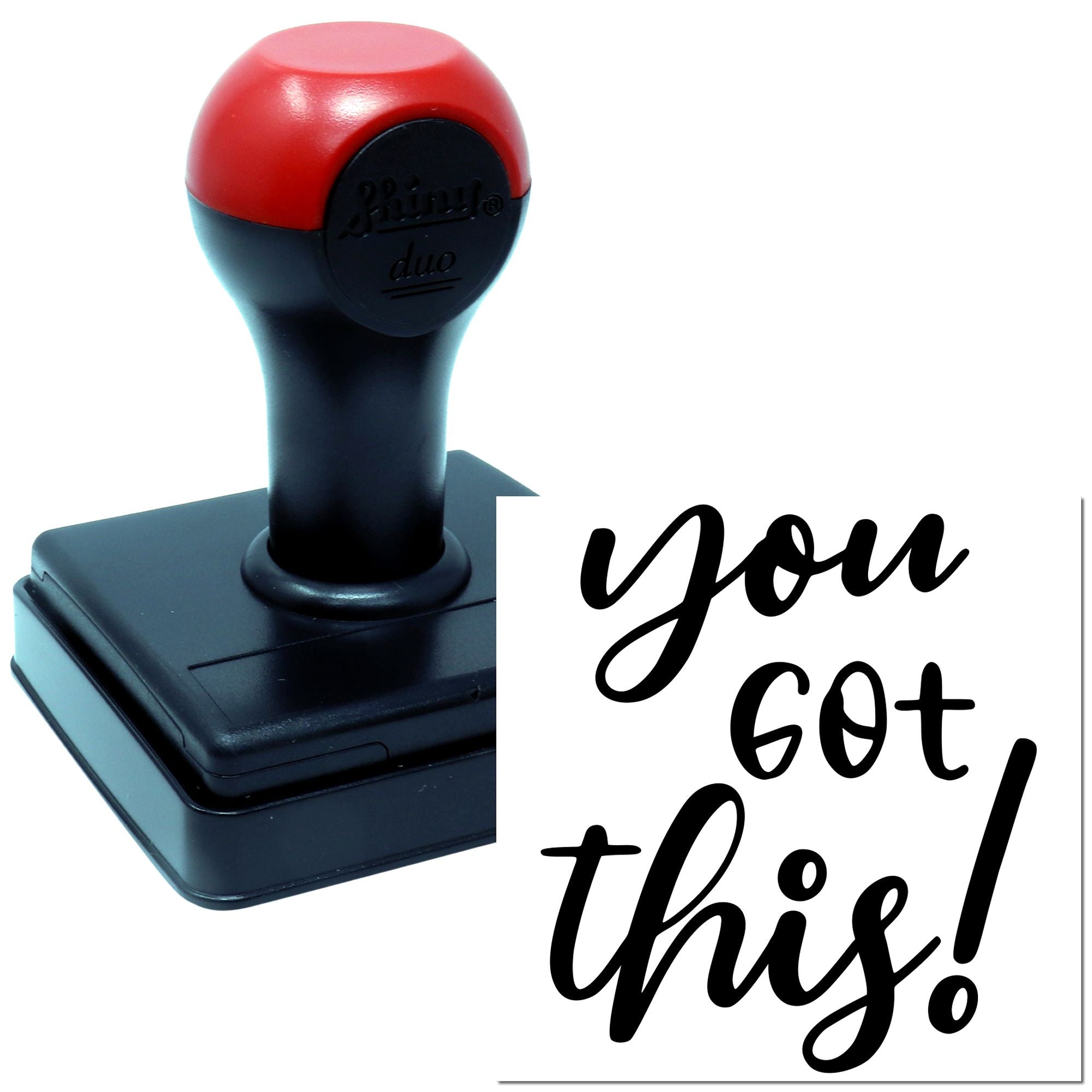 Duo Black Handwritten You Got This Hand Stamp