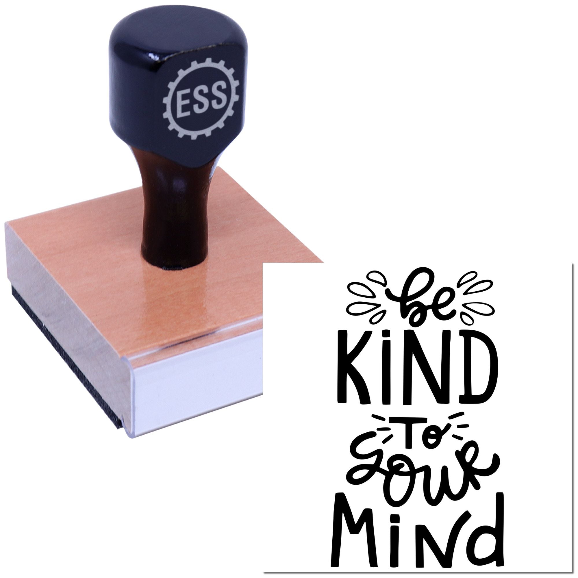 Gentle Mind Reminder Paper Craft Rubber Stamp