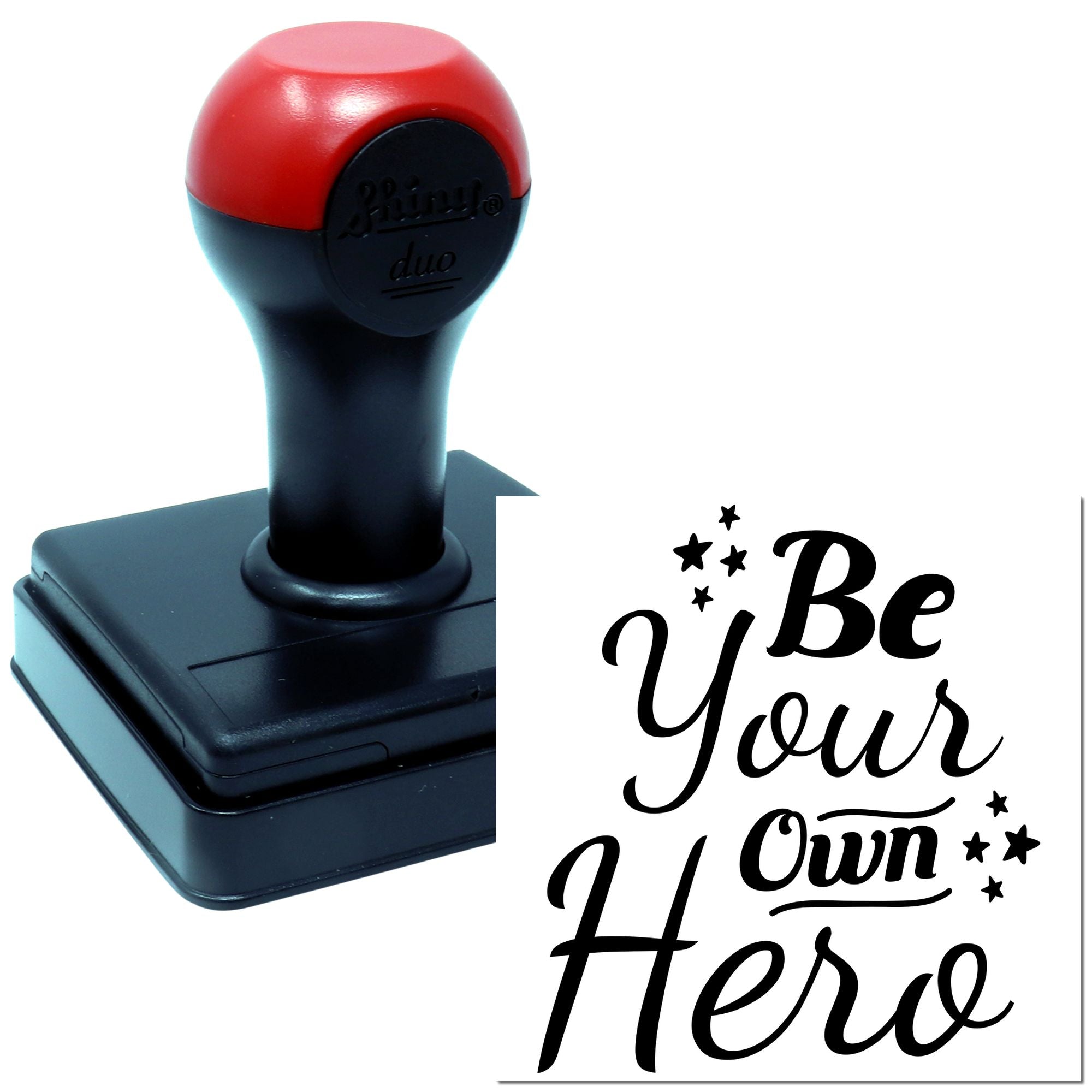 Duo Be Your Own Hero Poster Hand Stamp