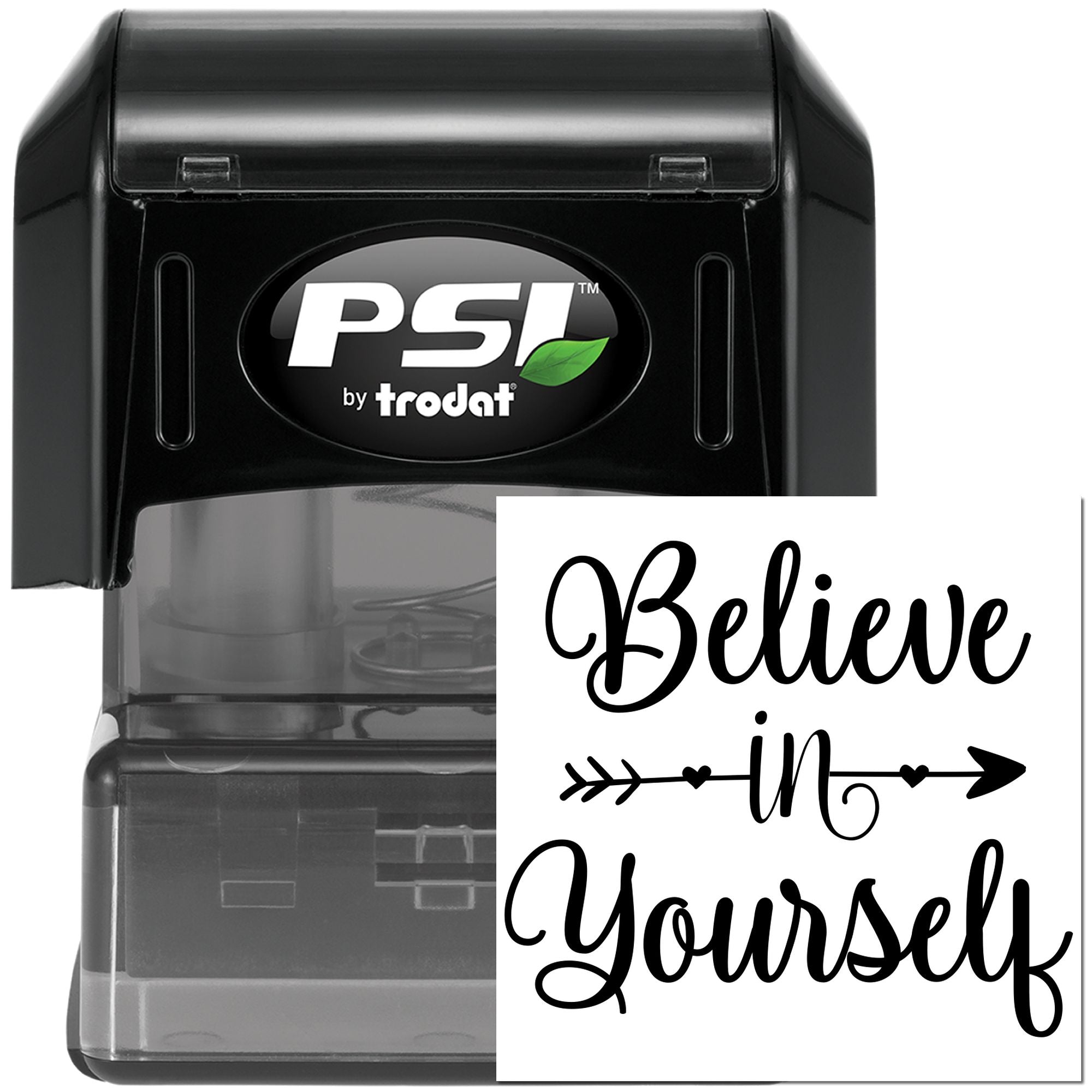 Pre-Inked Believe In Yourself Card Stamp