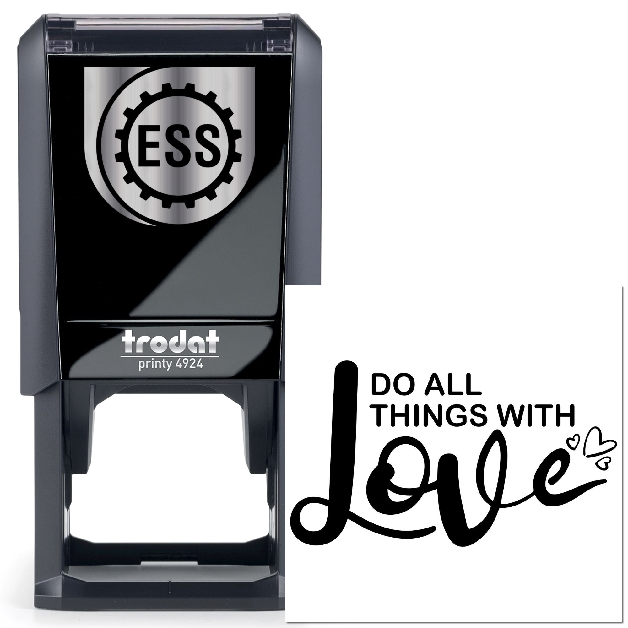 Self-Inking Love Logo Paper Craft Stamp