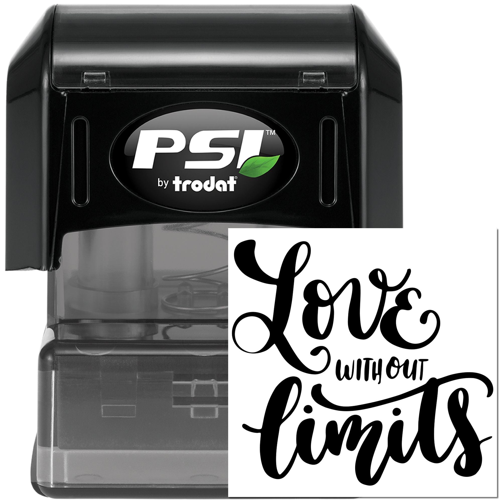 Pre-Inked Love Without Limits Papercraft Stamp