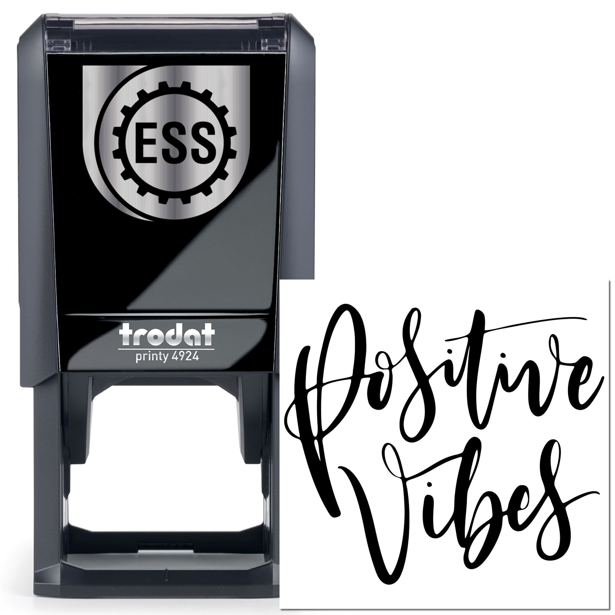 Self-Inking Positive Vibes Journaling Stamp