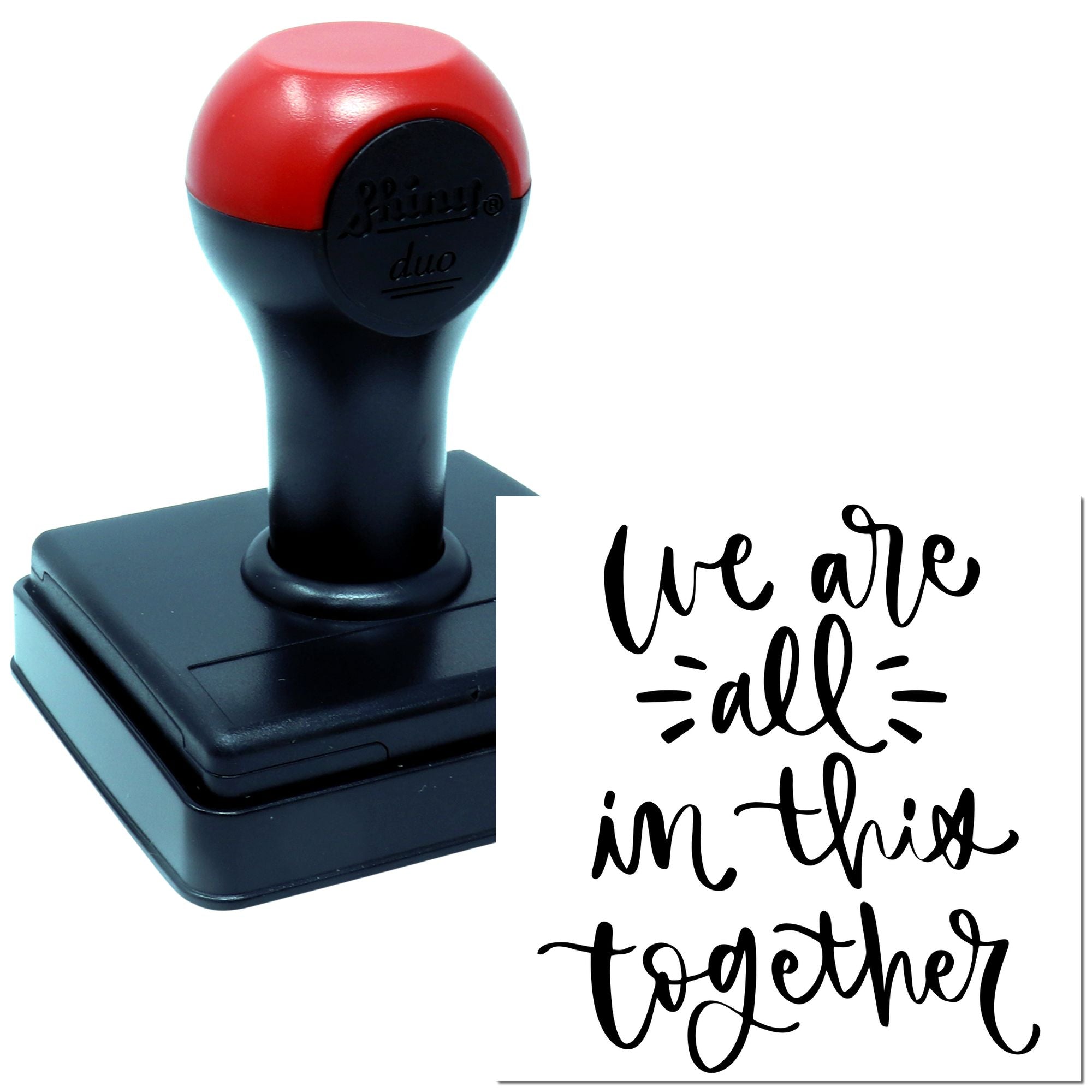 Duo Hand-Lettered All In This Together Hand Stamp