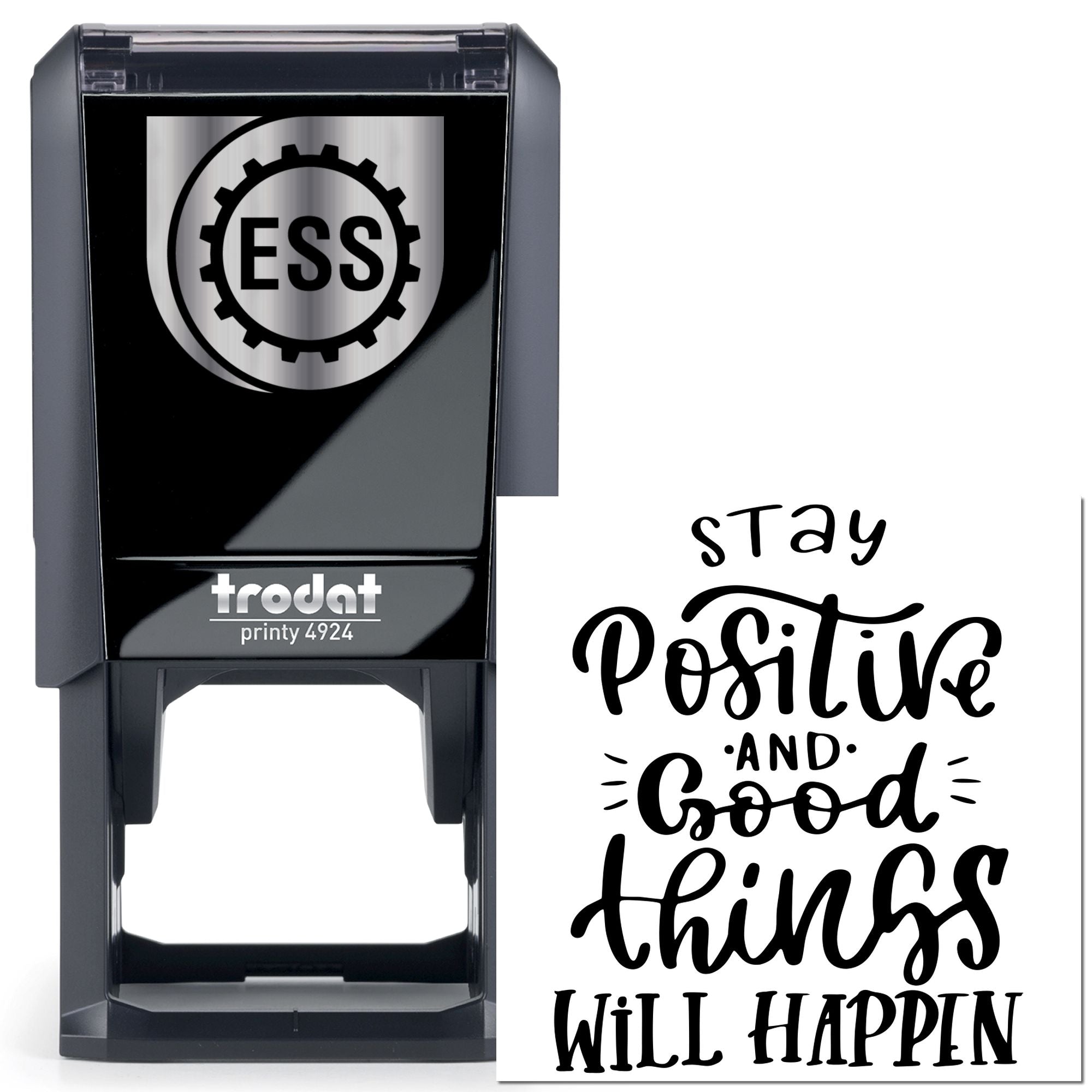 Self-Inking Motivational Poster Greeting Card Stamp