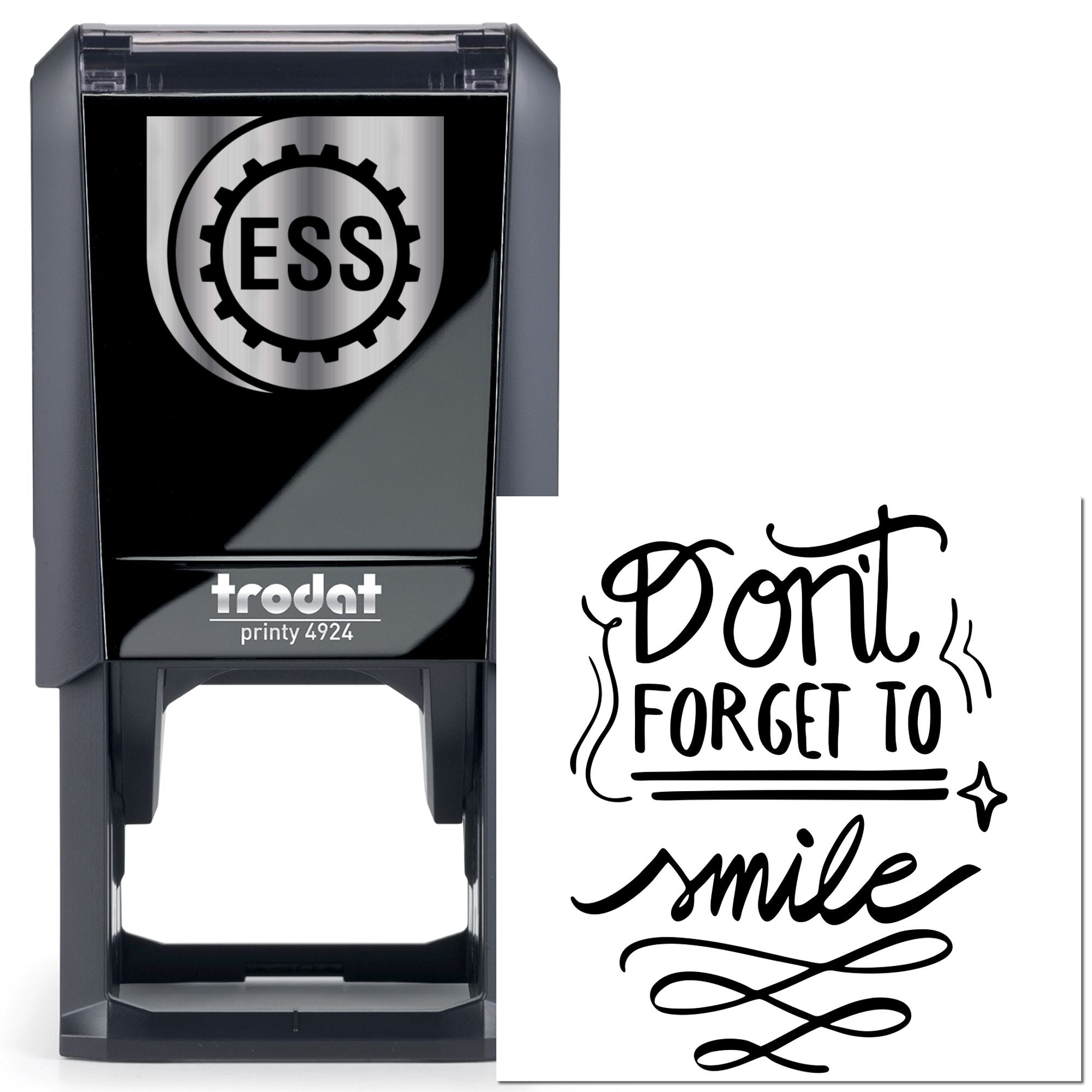 Self-Inking Smile Reminder Mini Card Stamp