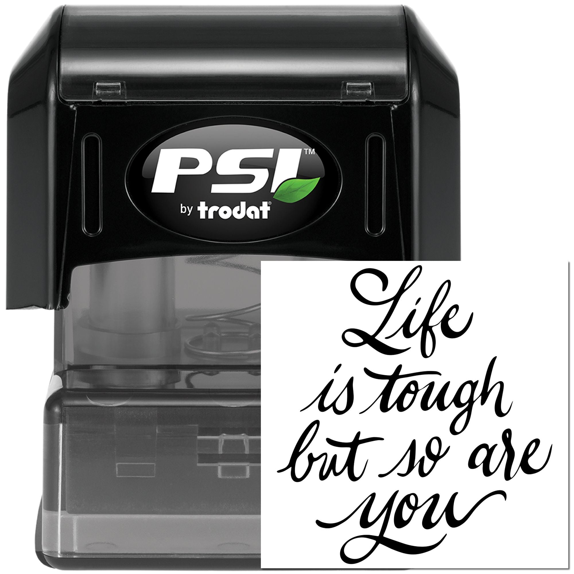 Pre-Inked Life Is Tough Note Card Stamp