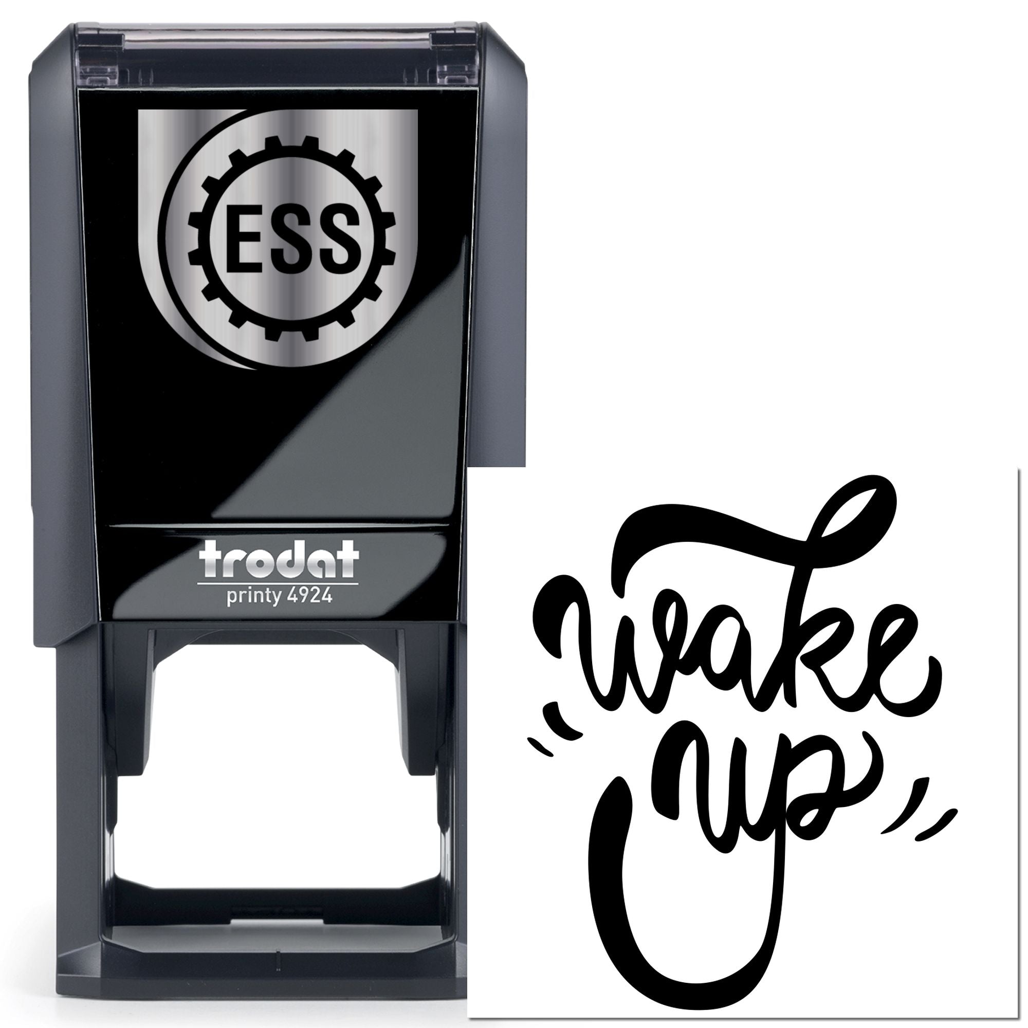 Self-Inking Wake Up Tag Stamp