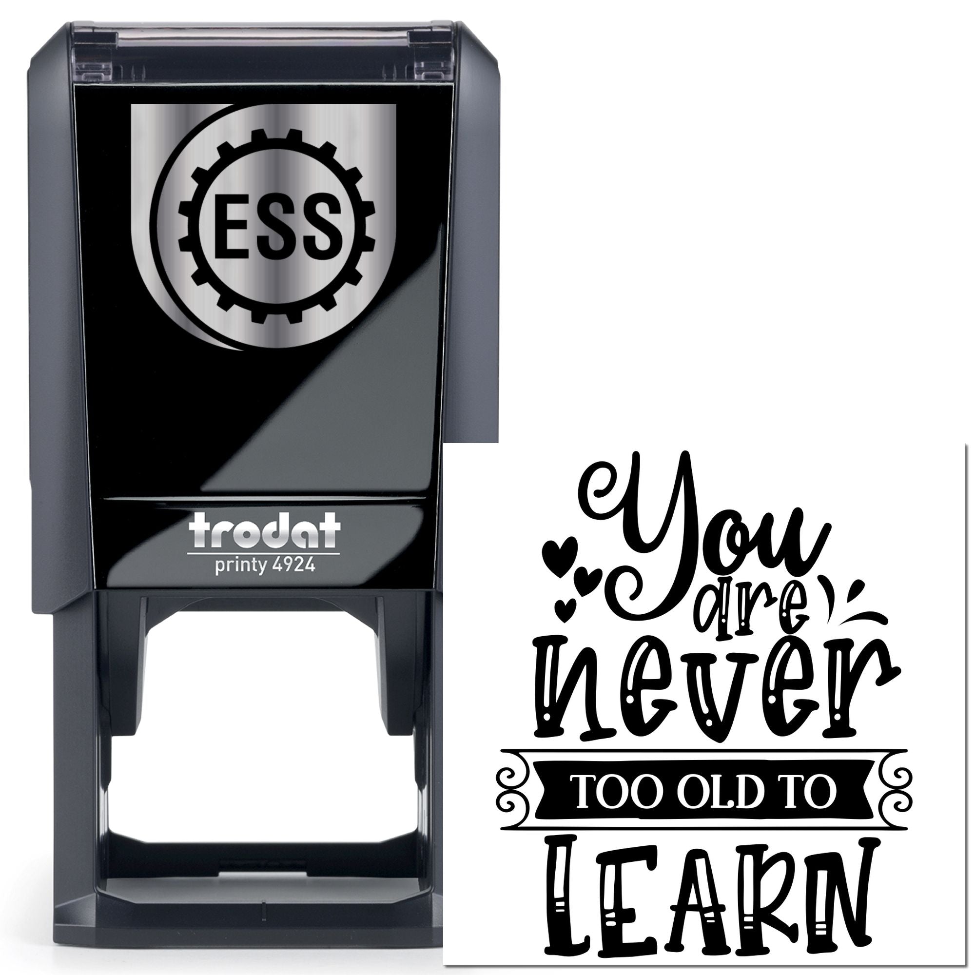 Self-Inking Educational Quote Place Card Stamp