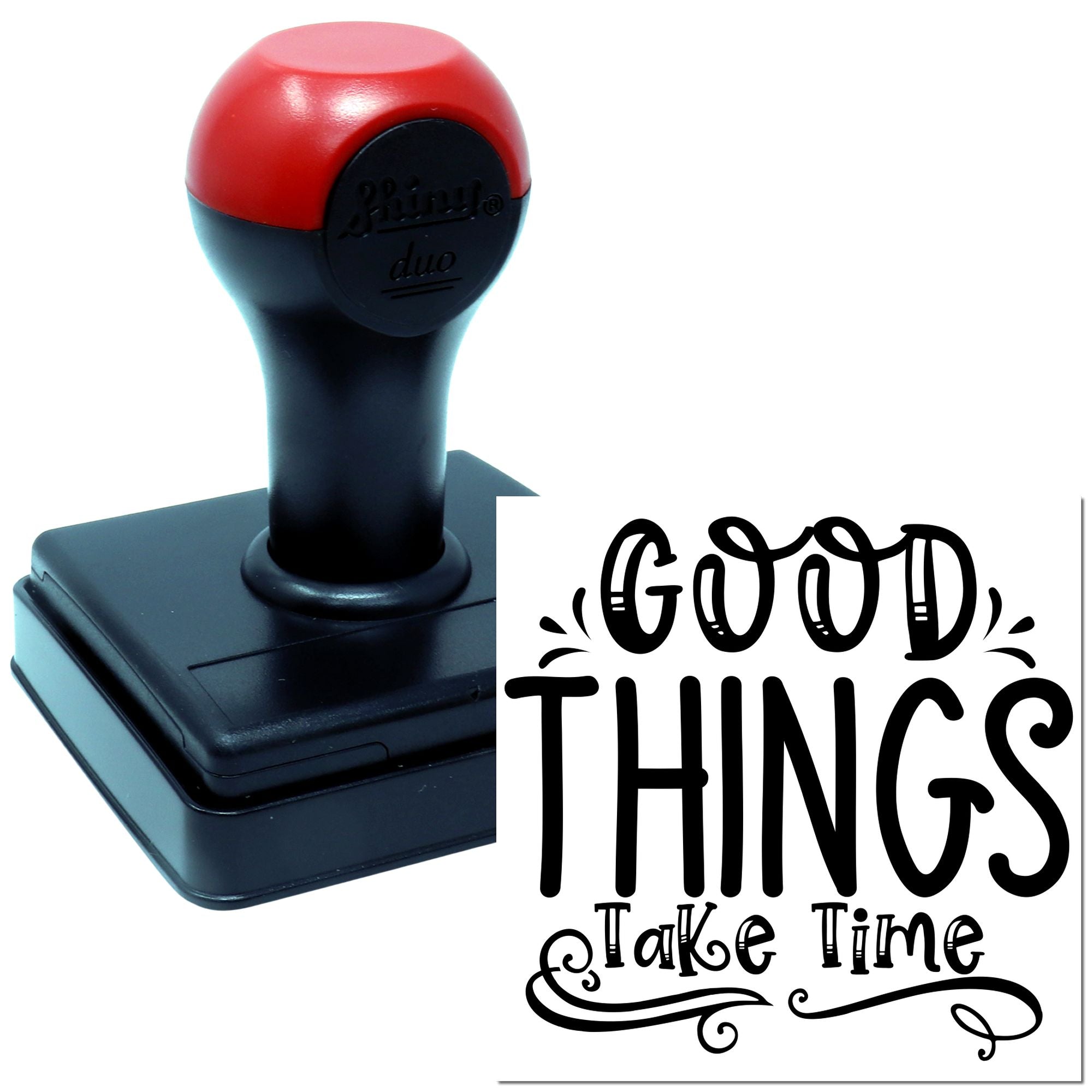 Duo Inspirational Hand-Lettered Motivational Quote Poster Hand Stamp